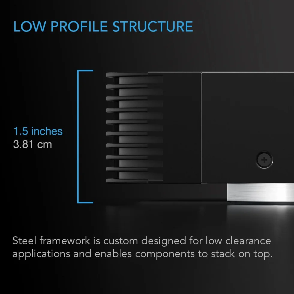 AC Infinity AIRCOM T10 leises Lüftersystem 43 cm für Receiver Verstärker DVR AV-Komponenten