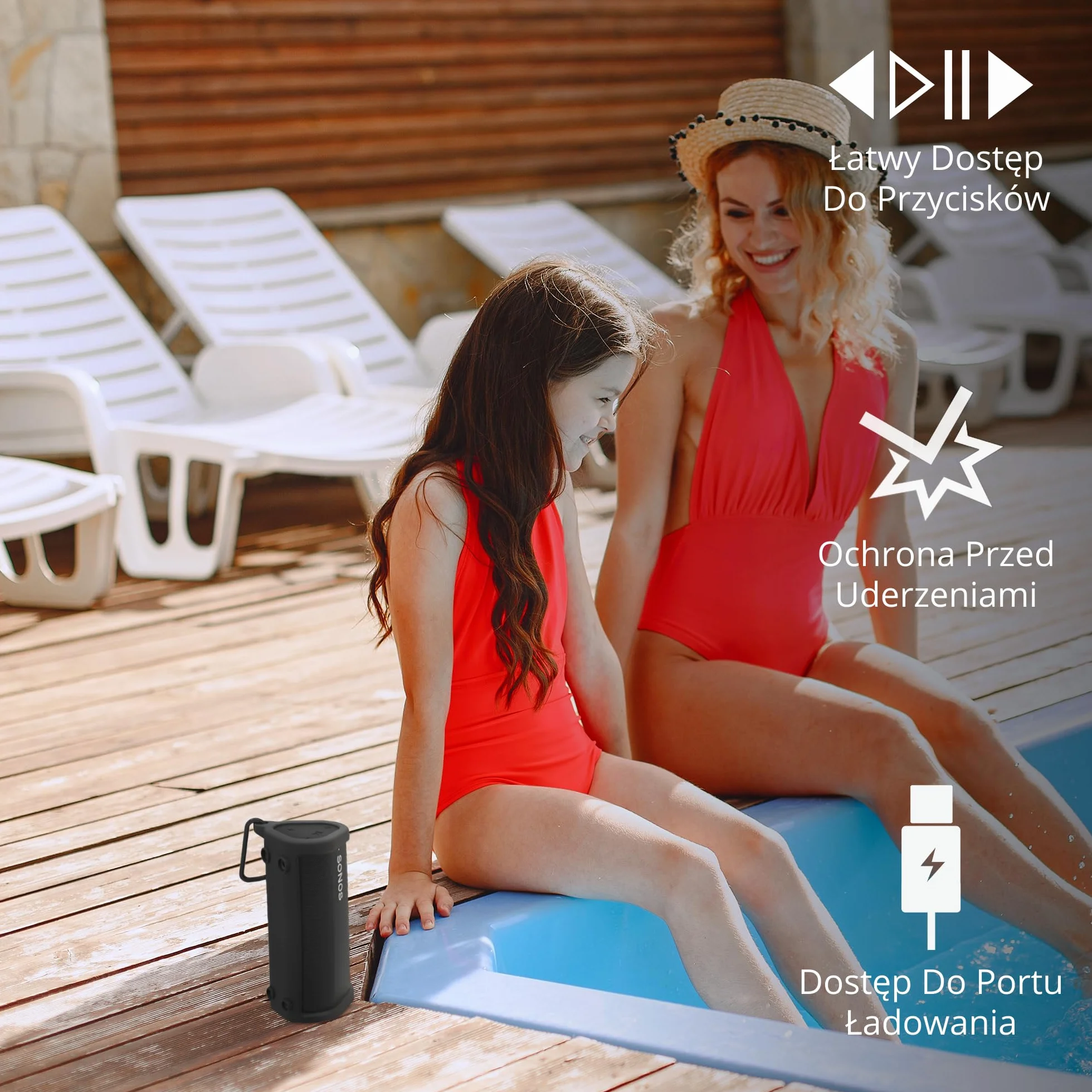 Silikonowe Etui Ochronne do Sonos Roam 2 Czarny Bluetooth