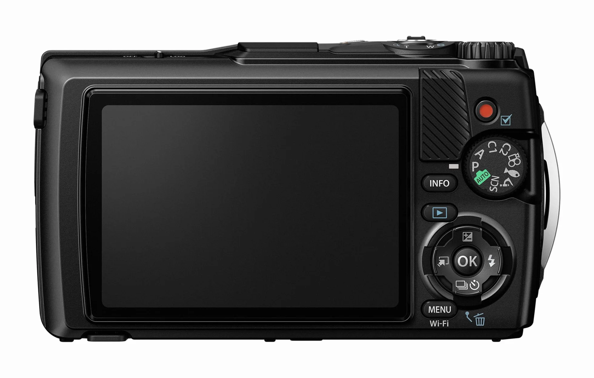OM SYSTEM Tough TG-7, czarny, 12 MP, wodoodporny, odporny na uderzenia, tryby zdjęć podwodnych i makro, szybka matryca, wideo 4K, szerokokątny zoom 4x (następca modelu Olympus TG-6)