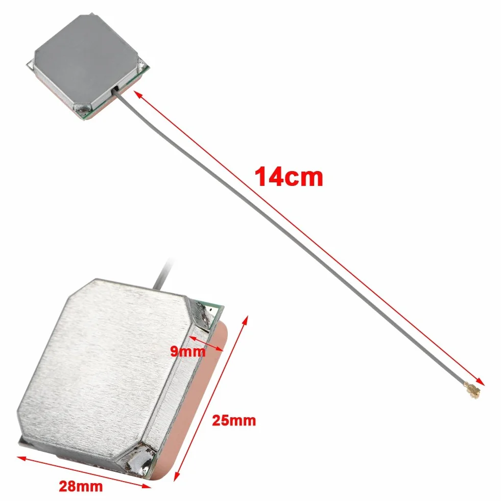 Antena GPS ceramiczna 28dB z interfejsem UFL do nawigacji morskiej