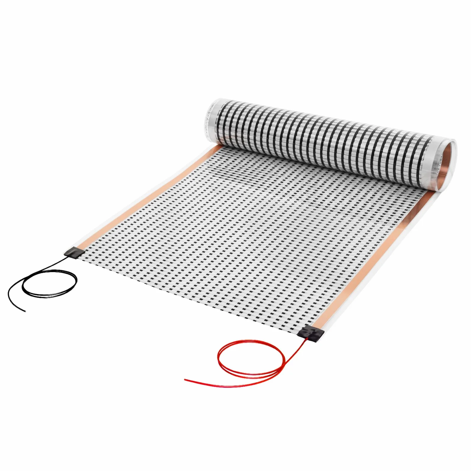 Folia termiczna do desek – folia grzewcza na podczerwień 12 V, niskie napięcie AC/DC 0,5 x 3,0 m 130 W/m², elektryczne ogrzewanie podłogowe w przyczepie kempingowej, kamperze
