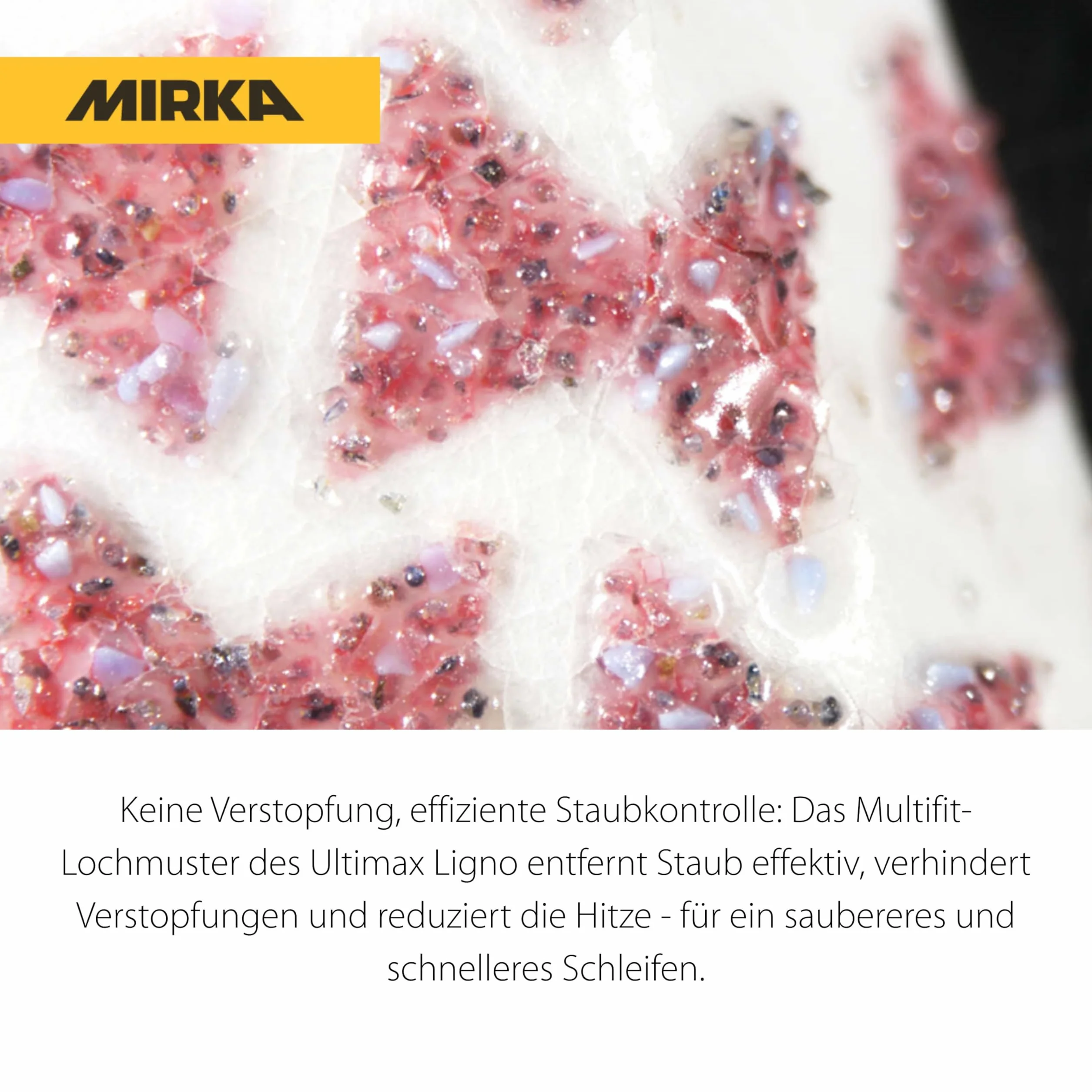 Mirka - abrasive sheets - Ultimax Ligno 150 mm rzep Multifit | Uniwersalne arkusze ścierne z rzepem do szlifierek 150 mm wysoka trwałość i skuteczność szlifowania