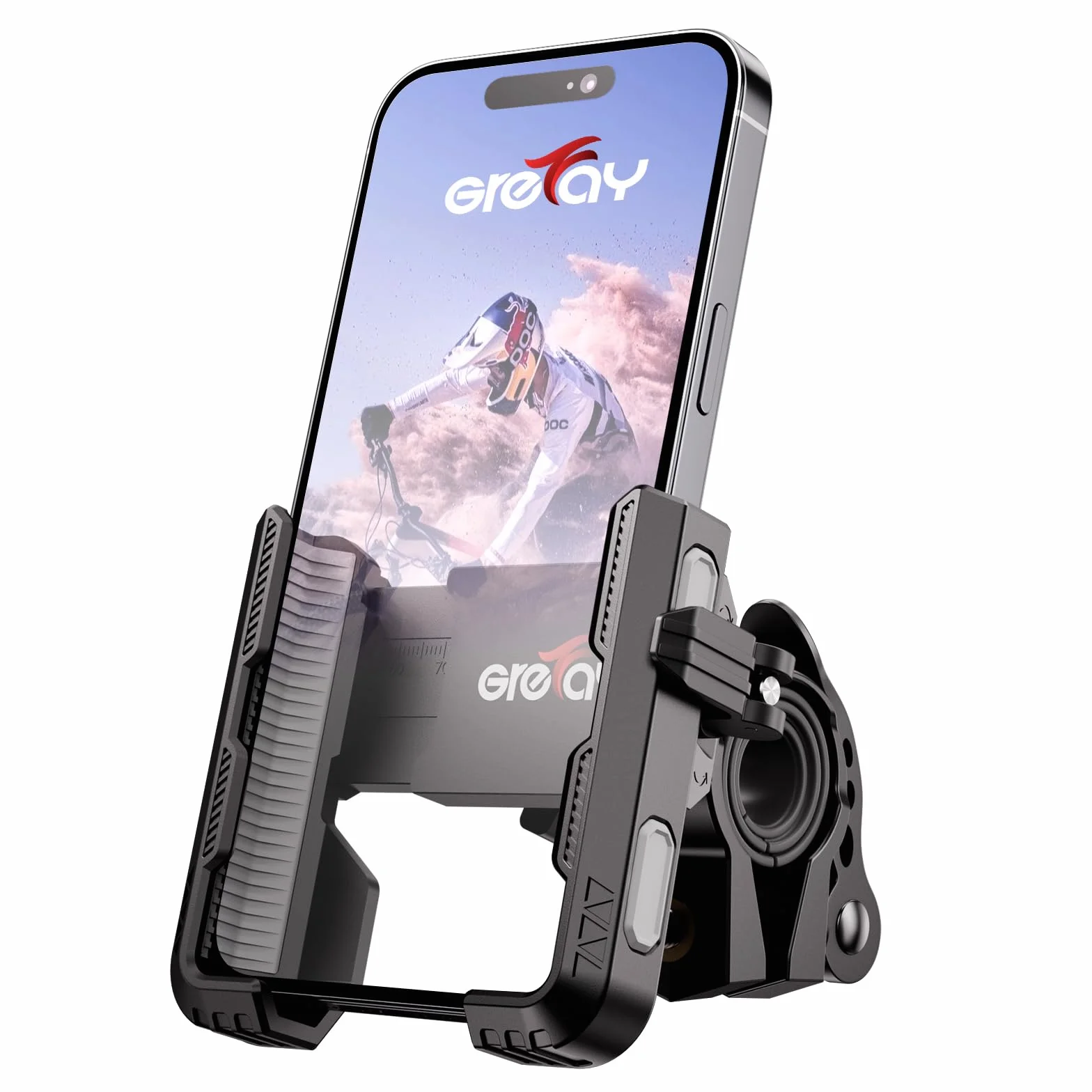 Grefay Uchwyt na Telefon Rowerowy Szybki Demontaż 1S Obrotem 360 na Kierownicę do Smartfona 4.5-7.0