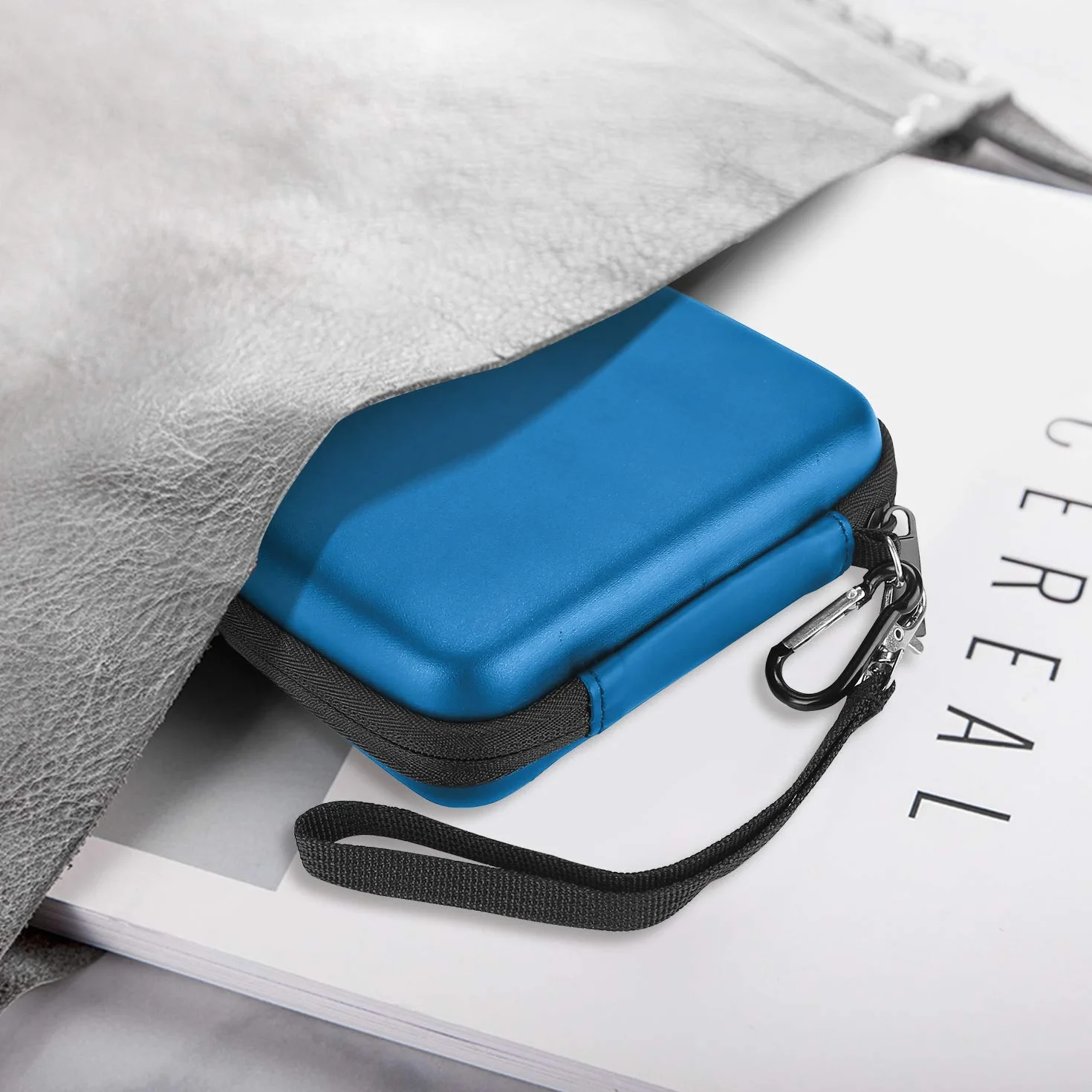 ProCase pokrowiec ochronny na dysk twardy 2,5" zewnętrzny przenośny futerał odporny na wstrząsy do WD Toshiba Canvio Seagate Samsung granatowy