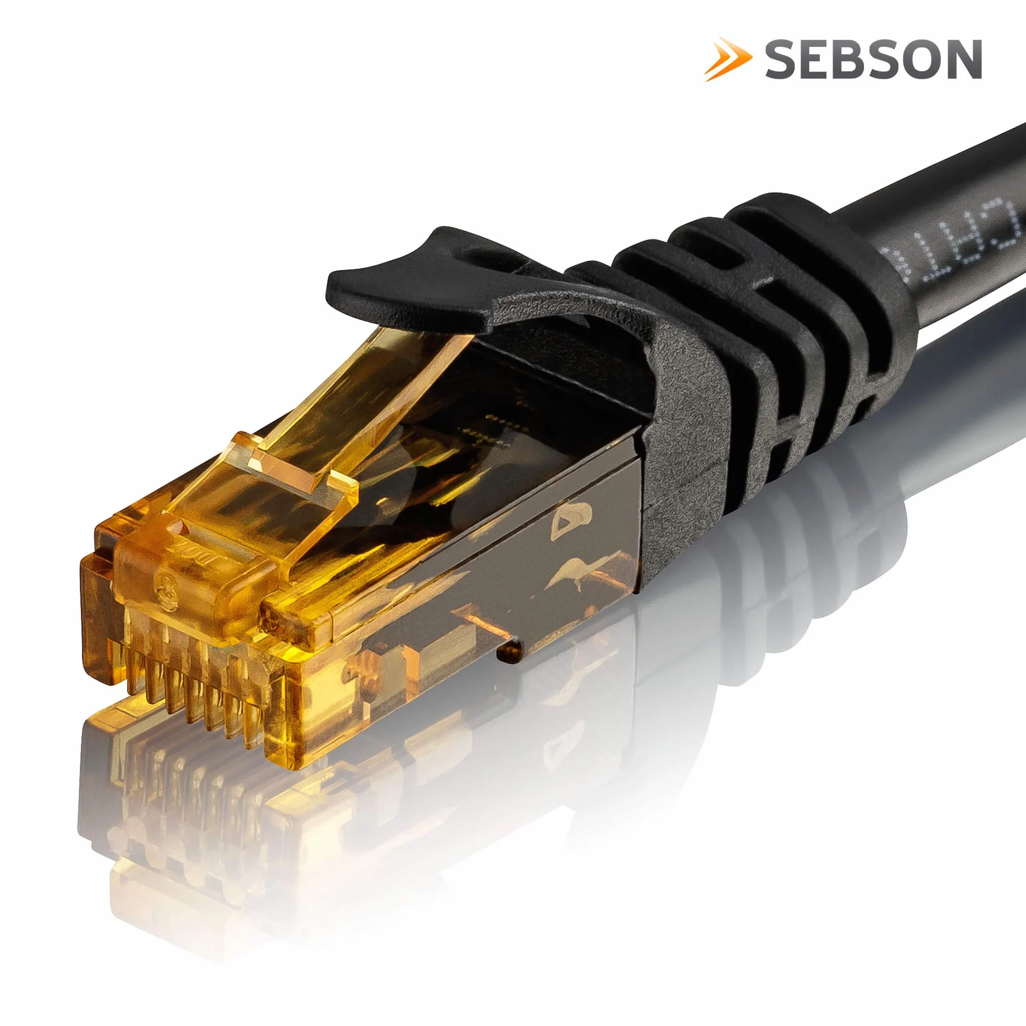 SEBSON Kabel Ethernet 50cm CAT6 RJ45 Gigabit 1000Mbit/s U-UTP 5 sztuk
