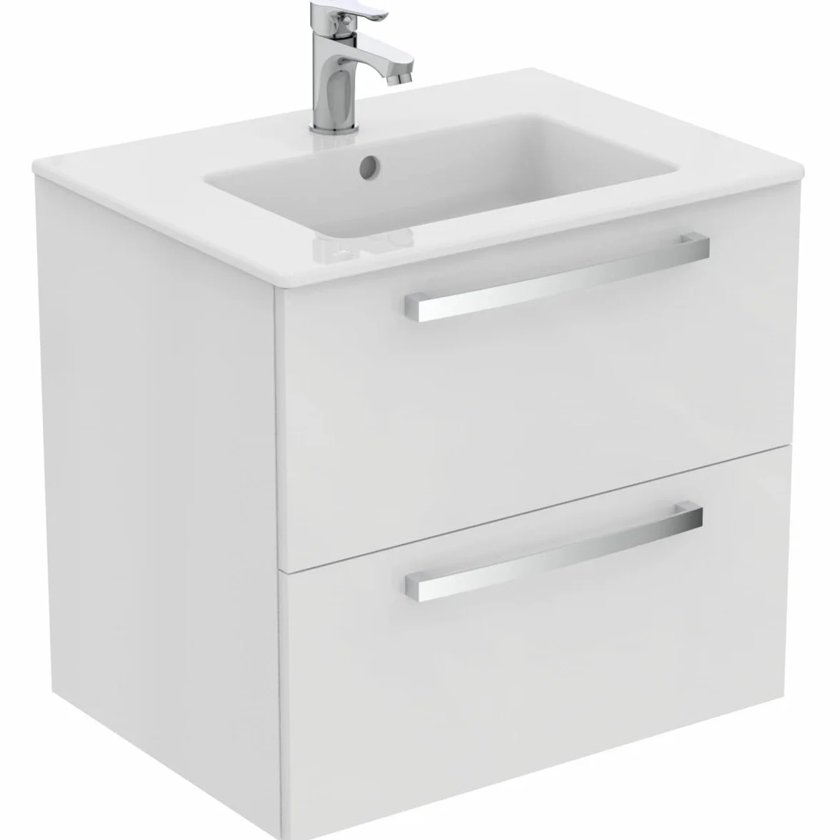 Ideal Standard BC647AA Alpha armatura umywalkowa z zestawem odpływowym z przyciskiem pociągowym