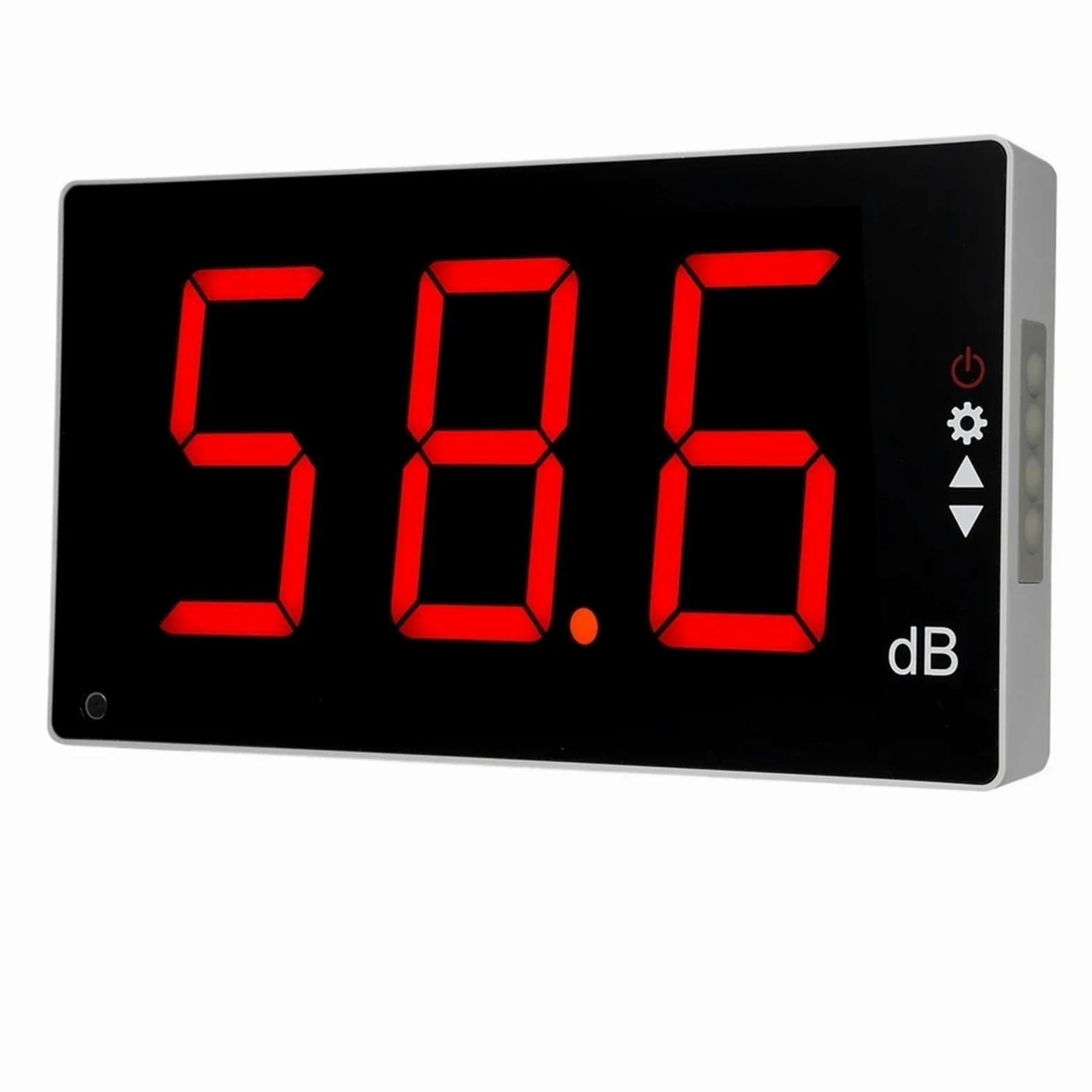 Miernik Decybeli, Miernik Poziomu Dźwięku W Decybelach Z Dużym Ekranem LCD, Cyfrowy Tester Monitorowania Hałasu Do Montażu Na Ścianie