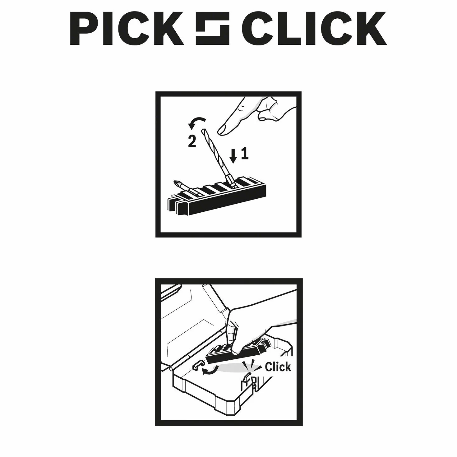 Bosch Professional 1 bity do wkrętarki Impact Control PH1 (50 mm, trzpień sześciokątny, Pick and Click, osprzęt wkrętarki udarowej)