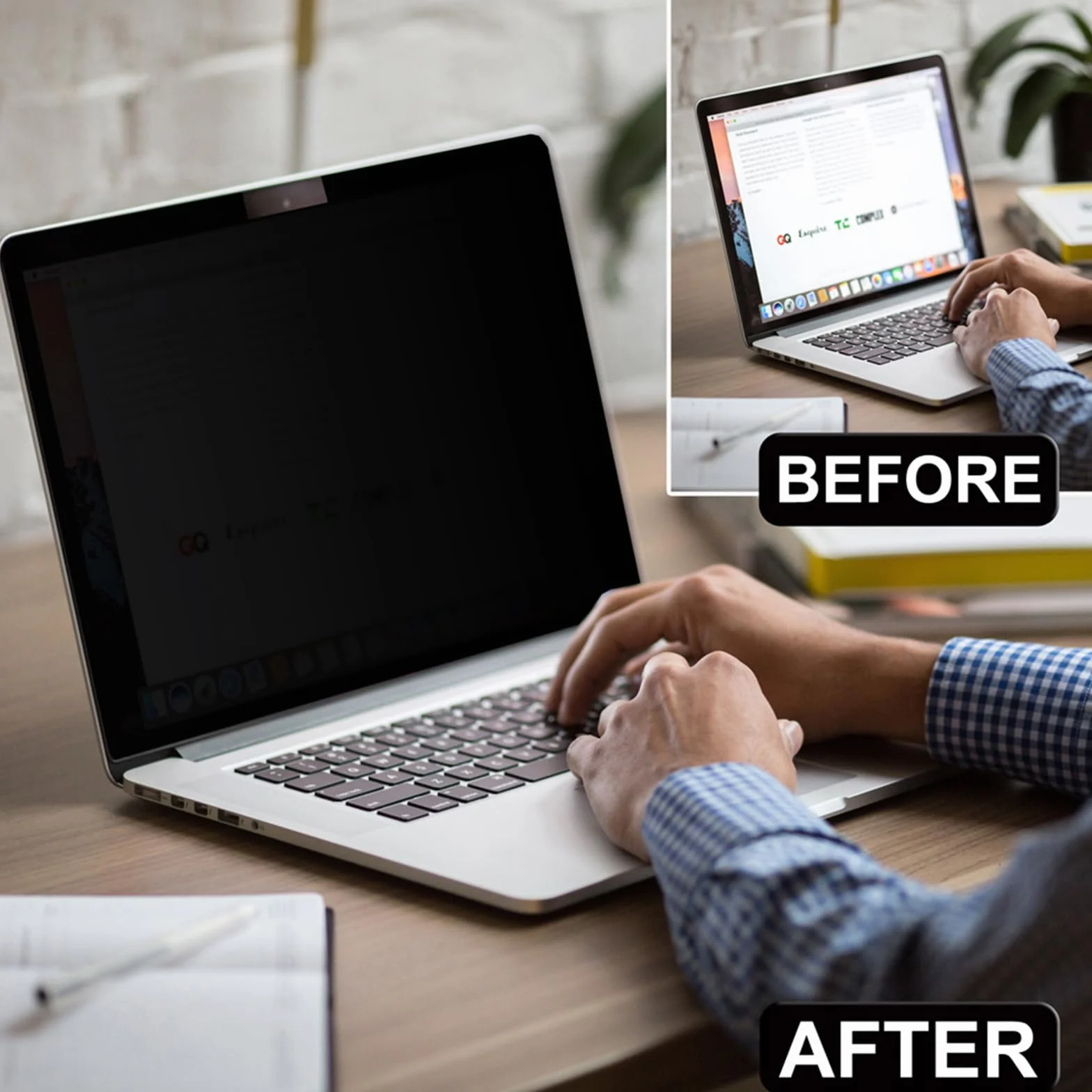 Ekran prywatności do MacBooka Air 34.5 cm (2022 M2) zdejmowana osłona