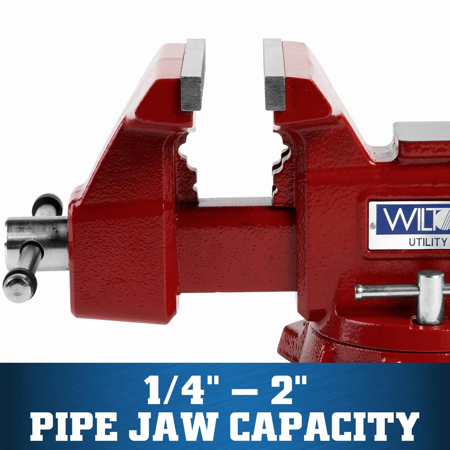 675U, Utility Bench Vise, 5-1/2" Jaw Width, 5" Jaw Opening, 3-1/4" Throat Depth