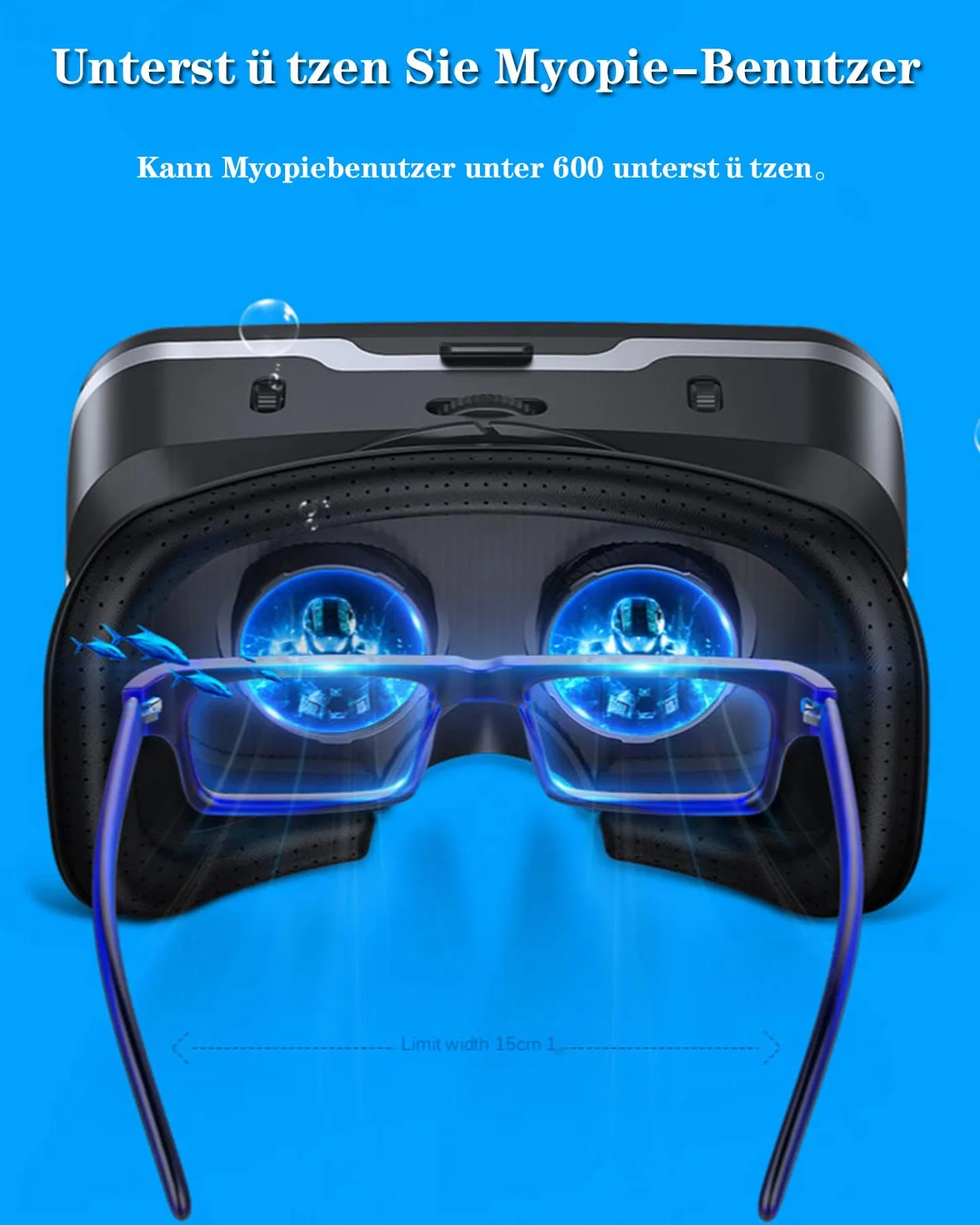 VR okulary do telefonu 3D z pilotem Bluetooth 4,7-7,2" dla dzieci i dorosłych