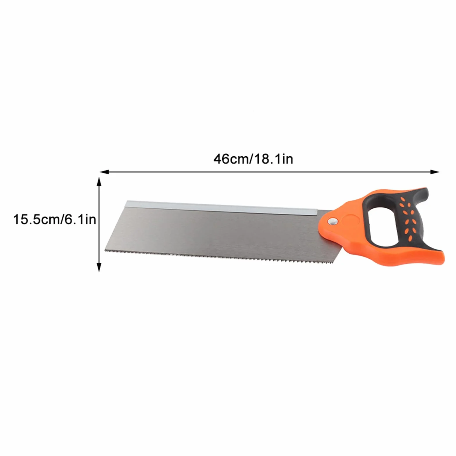 Skrzynka ukośna z tworzywa sztucznego, 29,2 cm, z piłą grzbietową 46 cm, kąt cięcia 22,5°/45°/90°, do obróbki drewna DIY, dekoracji, rzemiosła