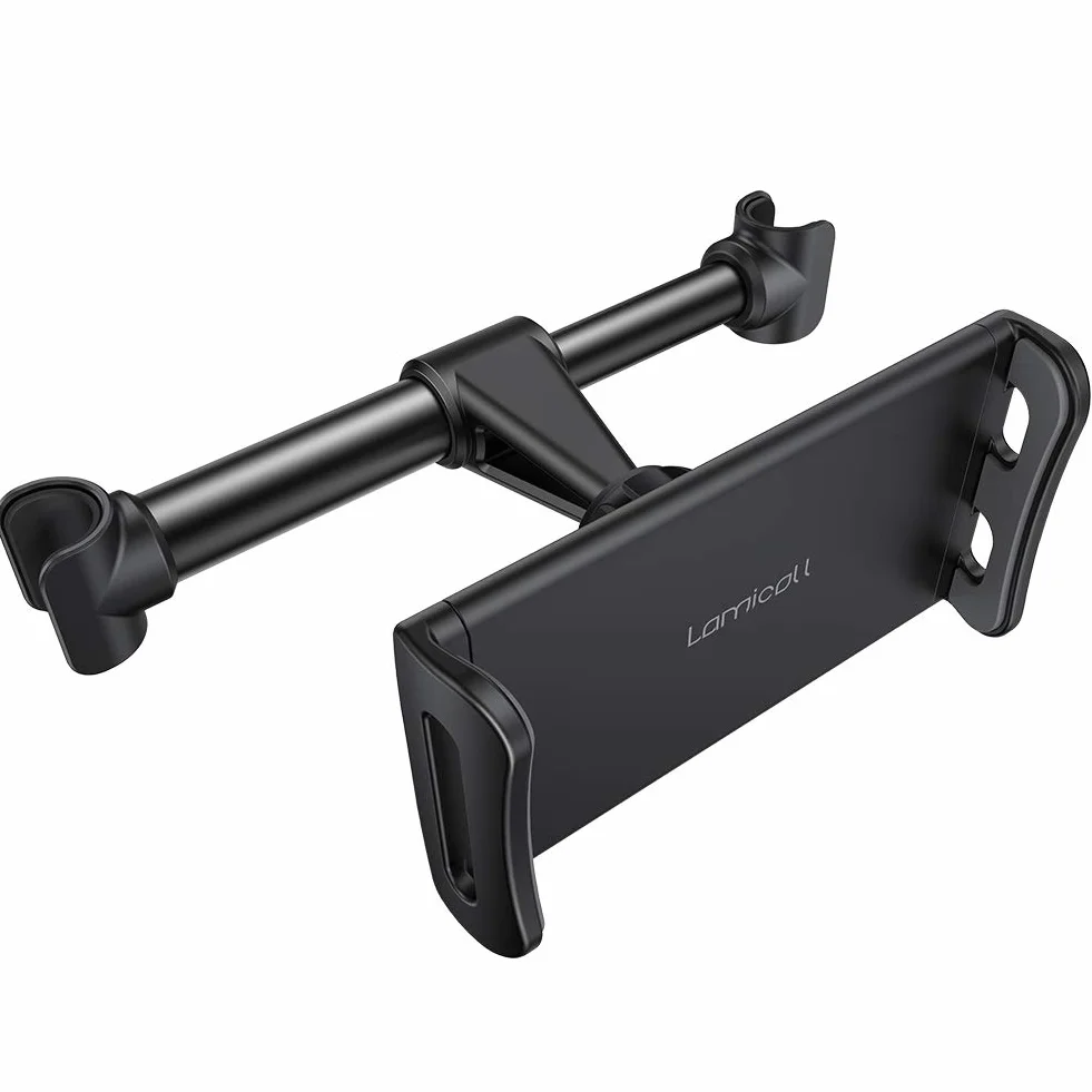 Lamicall Uchwyt samochodowy na tablet, uchwyt samochodowy na zagłówek - Uniwersalna obrotowa podstawka samochodowa 360 na tablety 4.4-11", iPad Pro 9.7, 10.5, iPad Air mini 2 3 4, iPhone, Tab