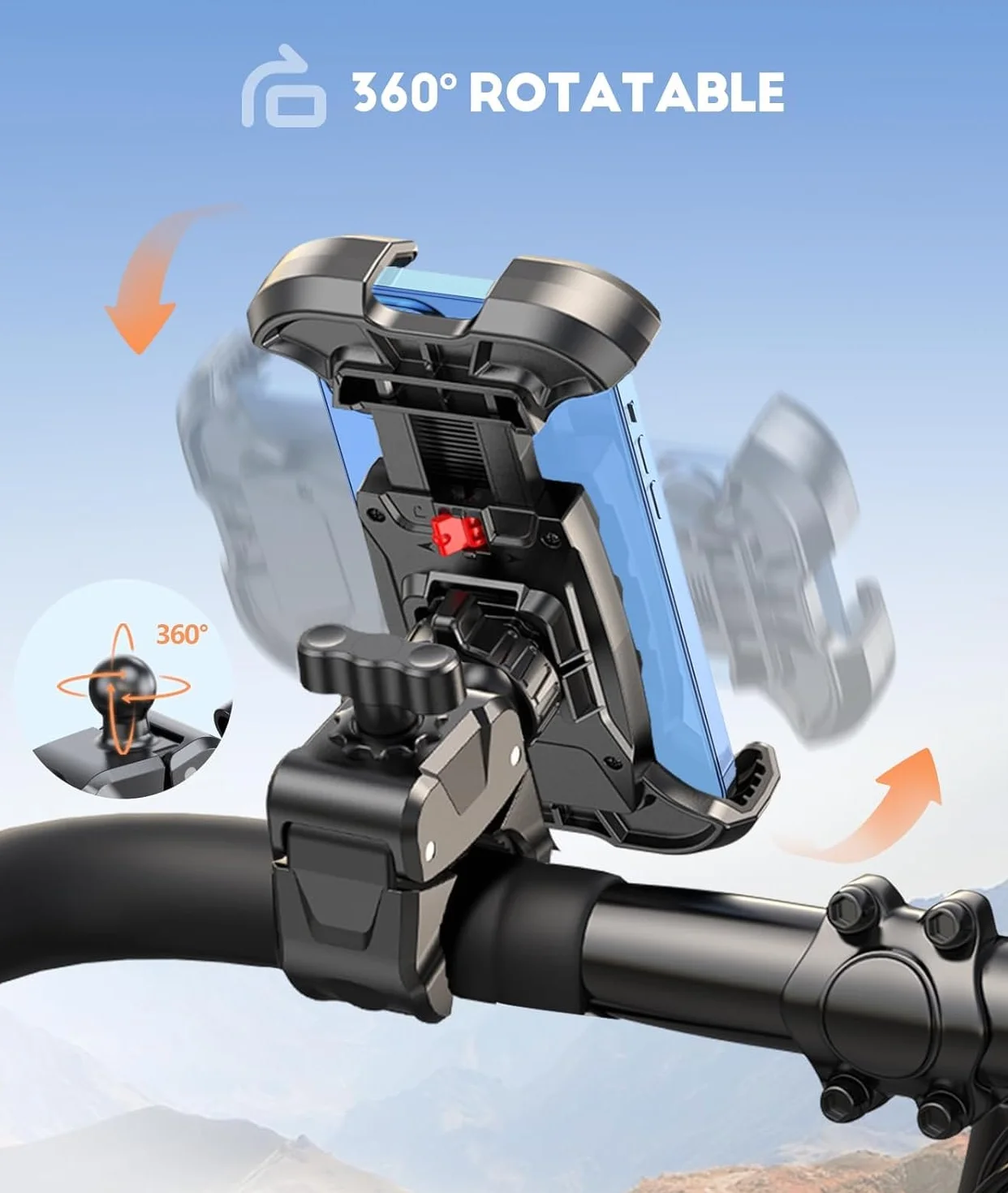 CIRYCASE Uchwyt na telefon rowerowy motocyklowy na kierownicę 4,7"-6,8"