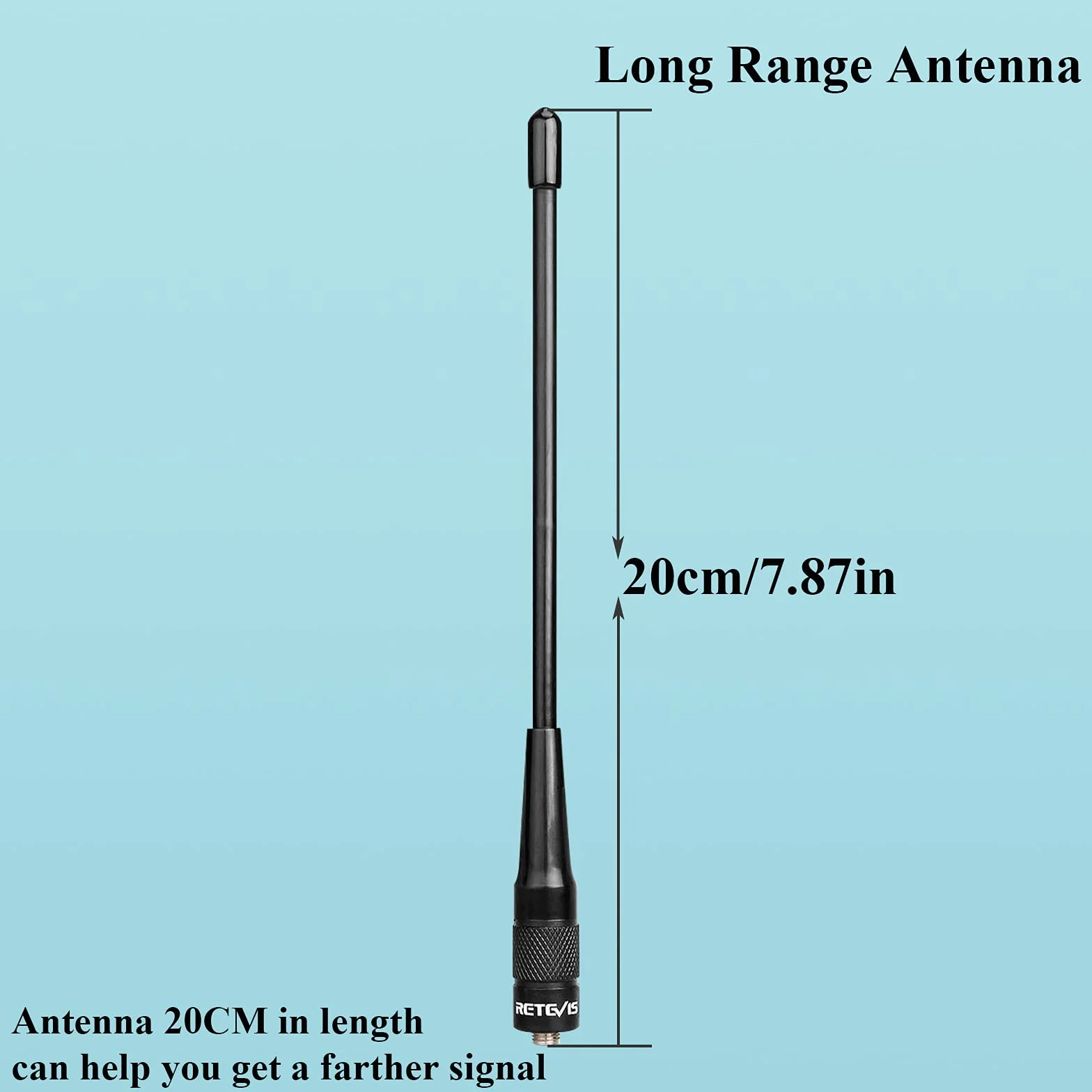 Retevis RHD701 Antena VHF/UHF Dual Band SMA-F Wysokiego Zysku kompatybilna z Baofeng UV-5R Plus BF-88E UV-5RTP BF-888S UV-5RA UV-5RB UV-5RC Retevis RT5 RT5R RT86