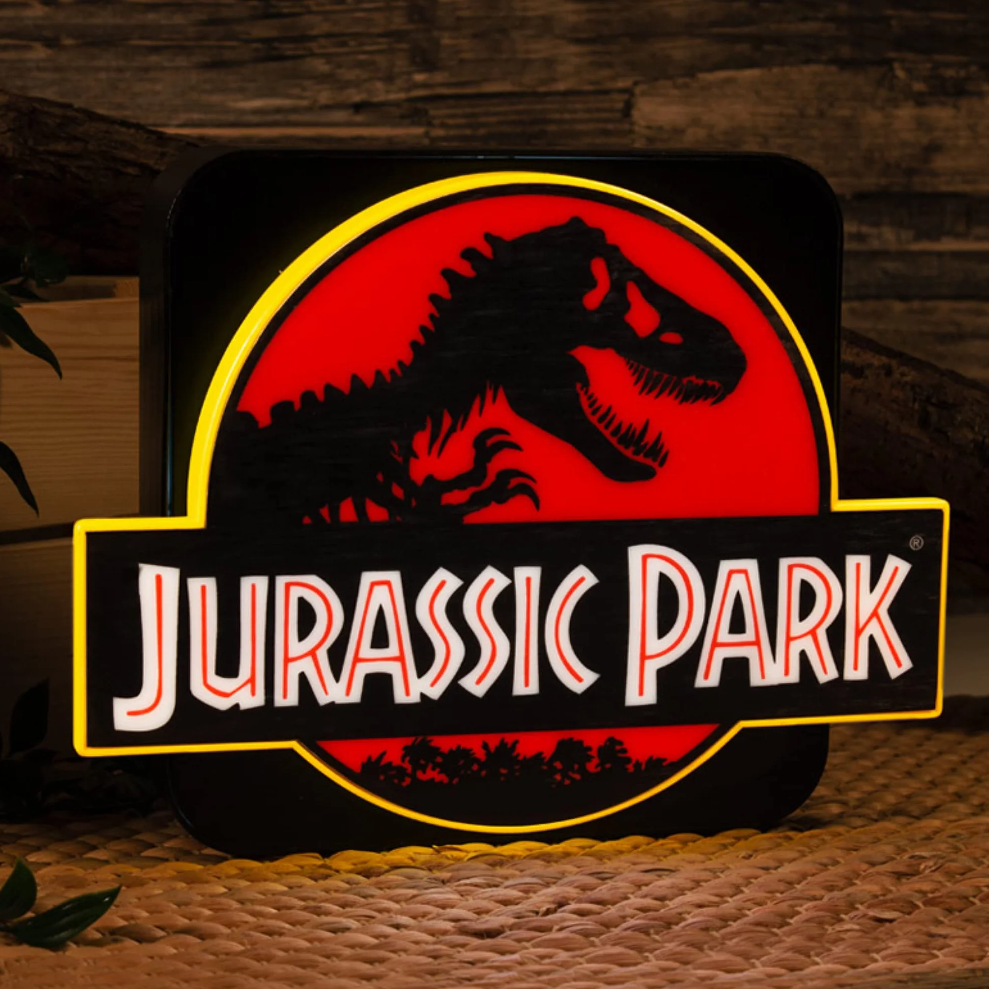 Numskull Jurassic Park lampa ścienna 3D, oświetlenie otoczenia, akcesoria do gier, do sypialni, domu, gabinetu, biura, pracy, oficjalny produkt Jurassic Park