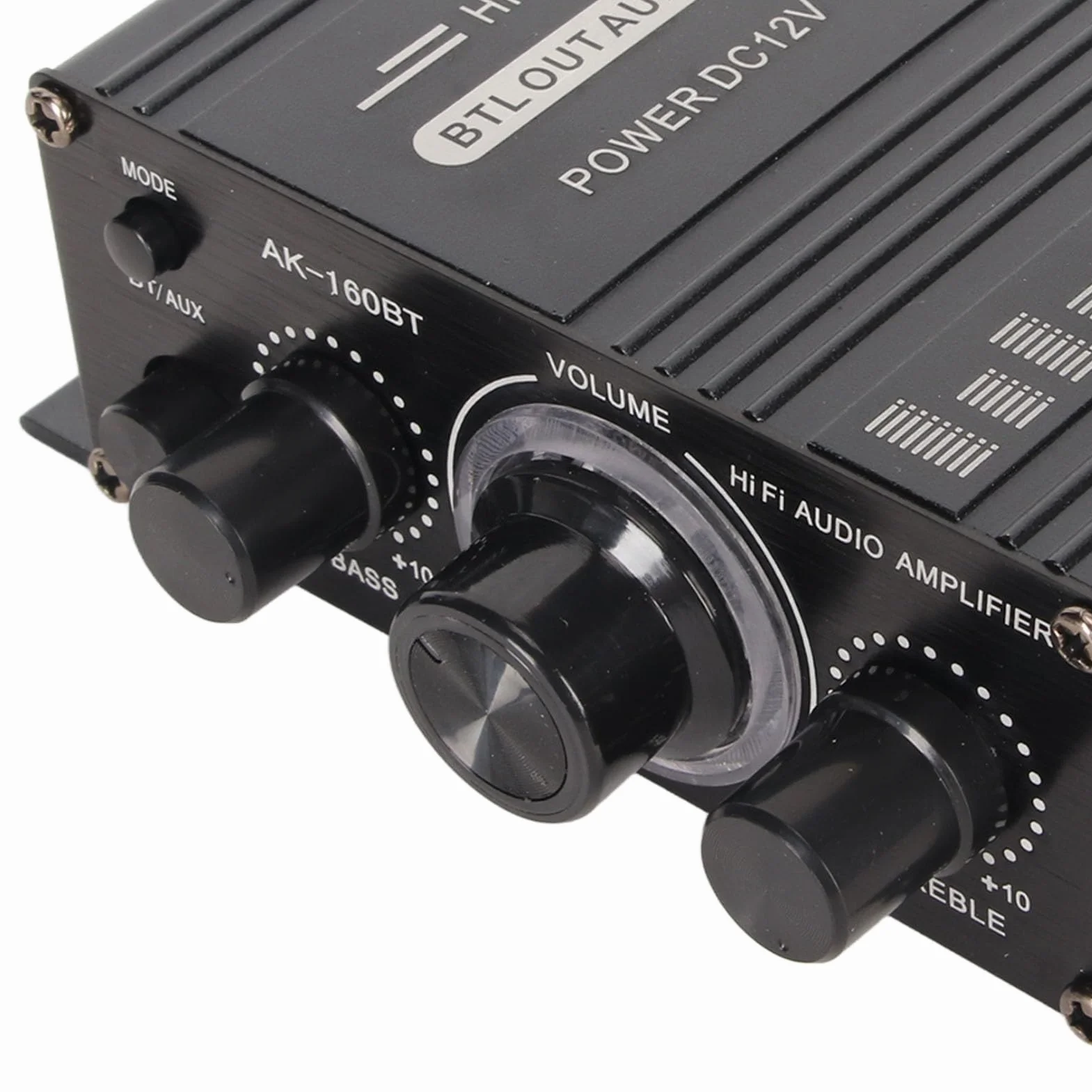 Wzmacniacz Mocy Bluetooth 5.0 HiFi 20Hz-20KHz 12V Stop Aluminium