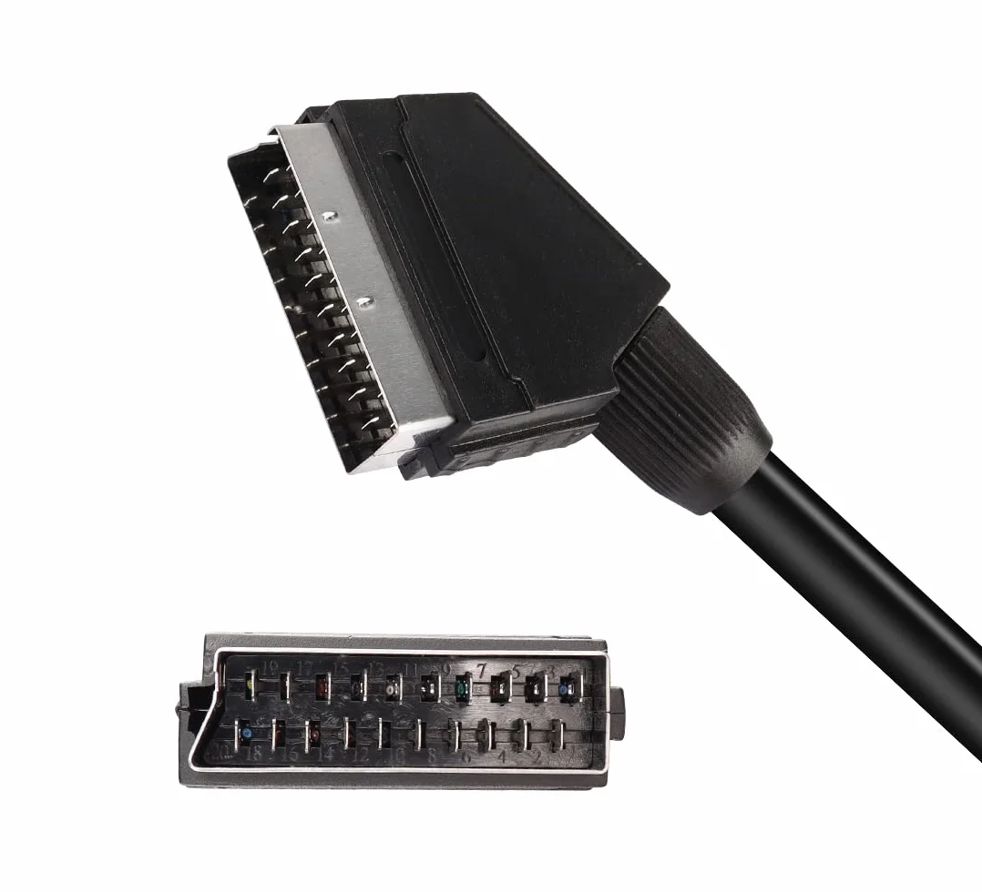 YAODHAOD SCART Kabel ocynkowany 1,5 m 21-biegunowy Full HD
