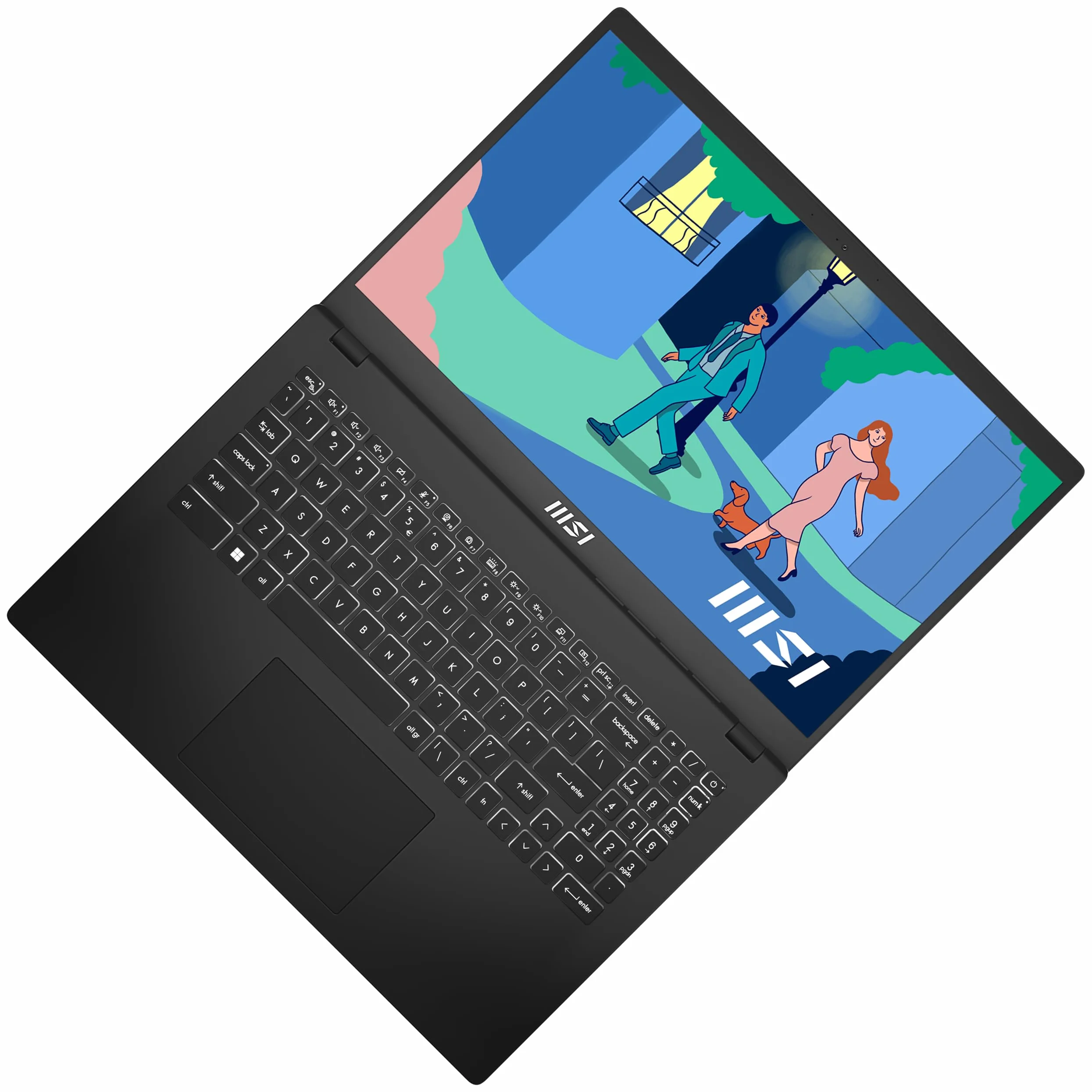 MSI Laptop 15,6" Full HD AMD Ryzen 5 7530U 16GB DDR4 RAM 512GB SSD AMD Radeon Graphics Windows 11 Home Czarny