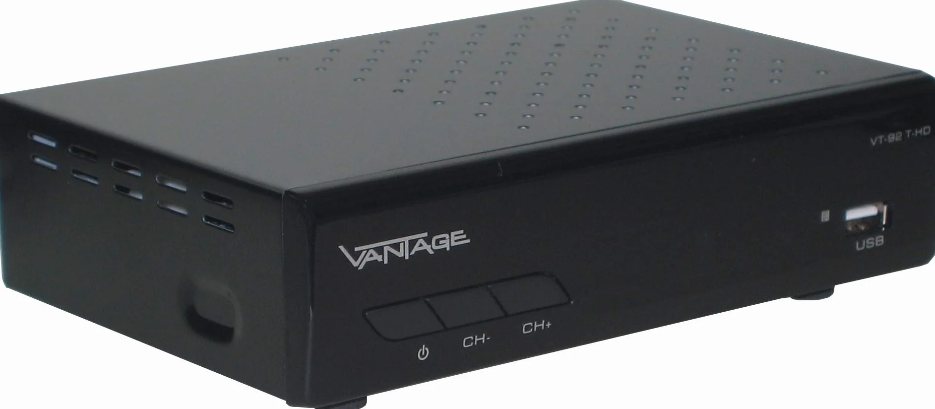 Vantage VT-92 T-HD Odbiornik DVB T2 HEVC HDMI USB SCART Czarny
