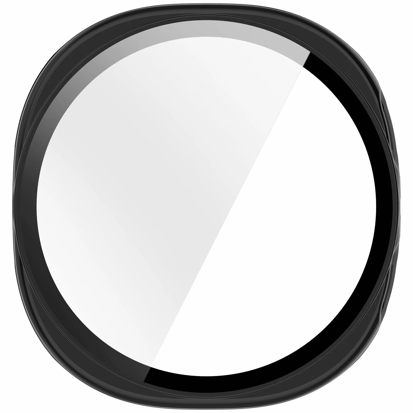 Etui Samsung Galaxy Watch 8 40 mm, Twarde Antykolizyjne Poliwęglan + Folia Hartowane Szkło (Czarne)
