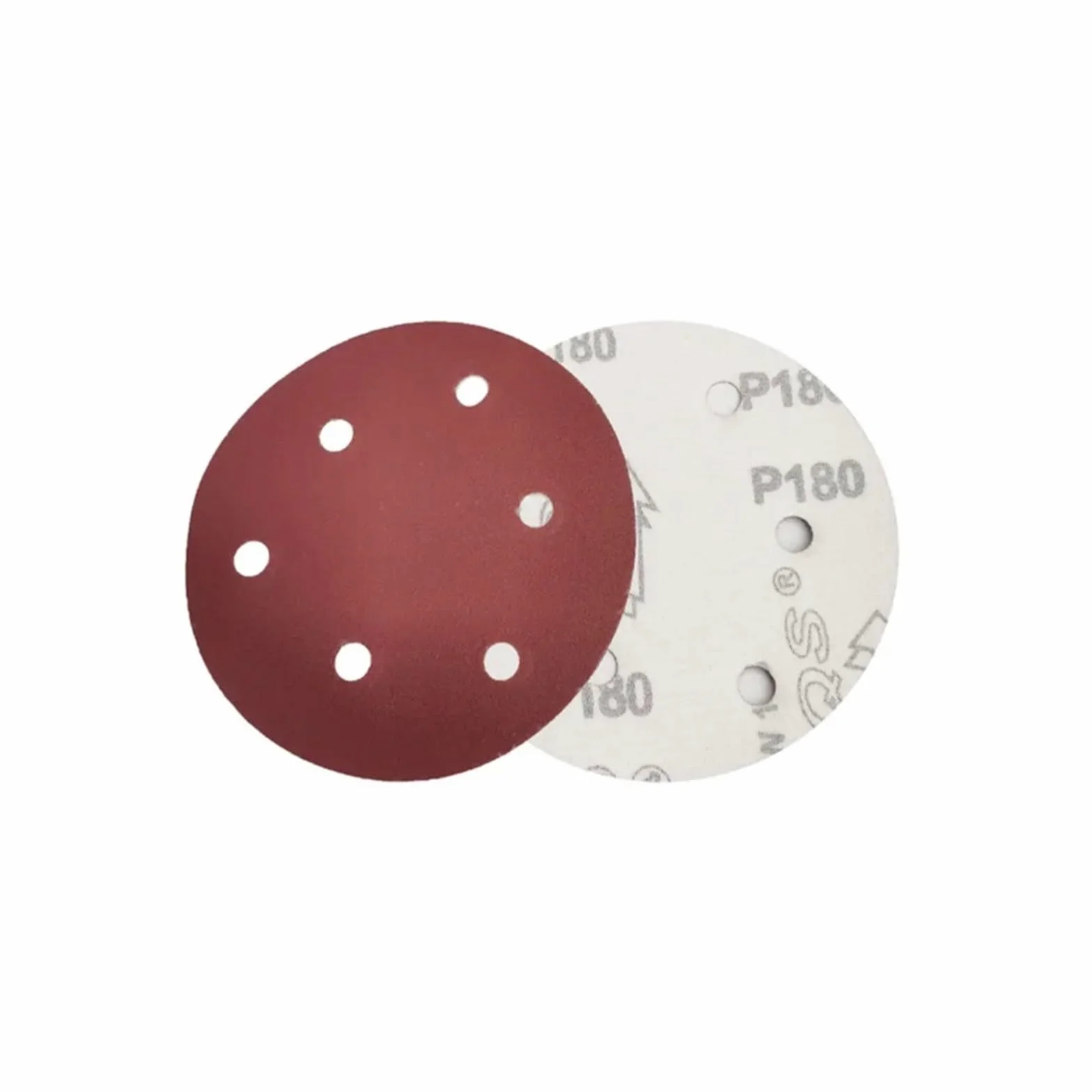 Krążki ścierne, 100 sztuk 5-calowych 6-otworowych okrągłych krążków ściernych o średnicy 125 mm, gradacja 60-1200, rzep(120 grit 100pcs)