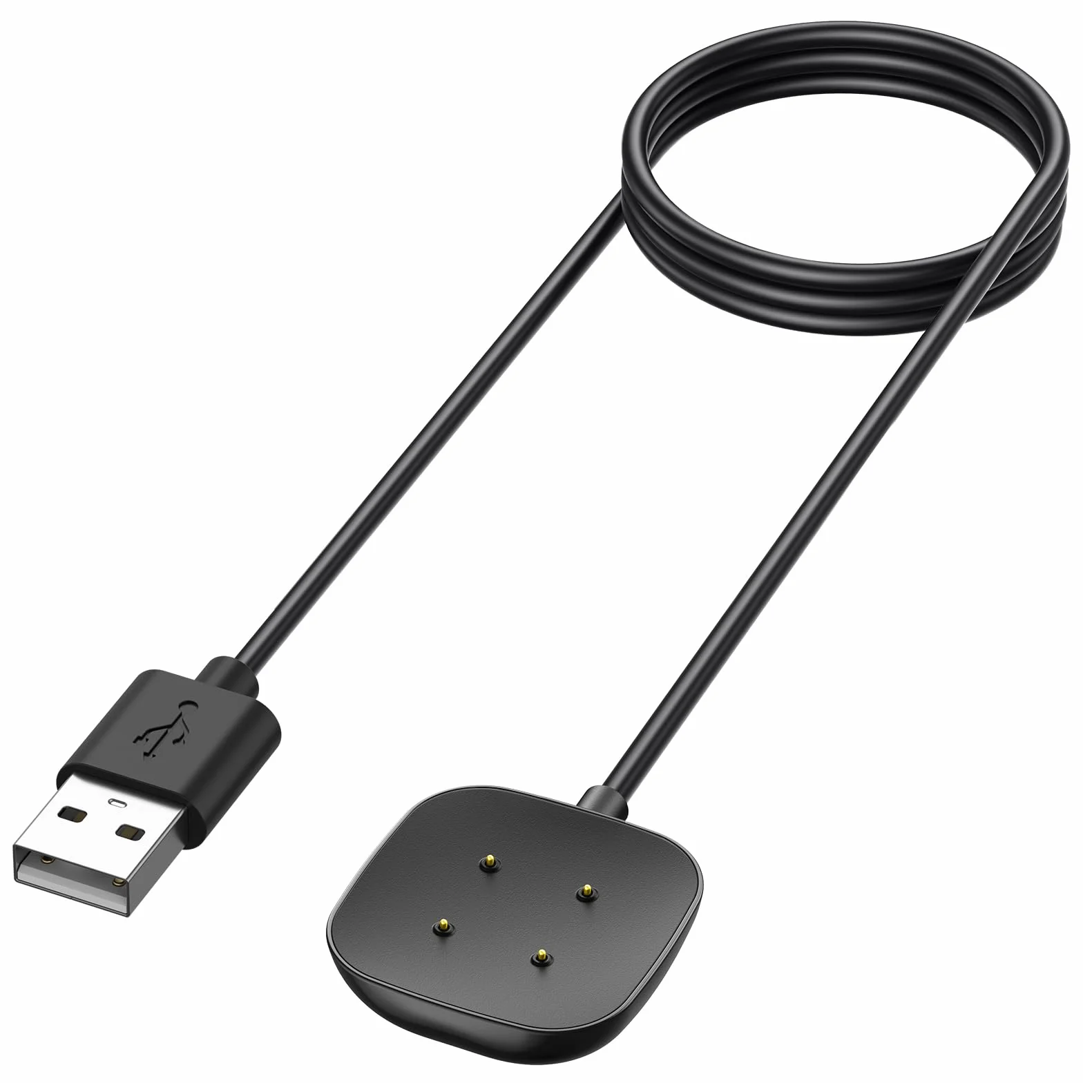 Oumida Kabel do ładowania kompatybilny z Fitbit Versa 4 / Sense 2 / Versa 3/Sense ładowarka, 50 cm i 100 cm / 3,3 ft USB stacja ładująca Charger Cable Dock do Fitbit Versa 4/Versa 3/Sense (100 cm x 1