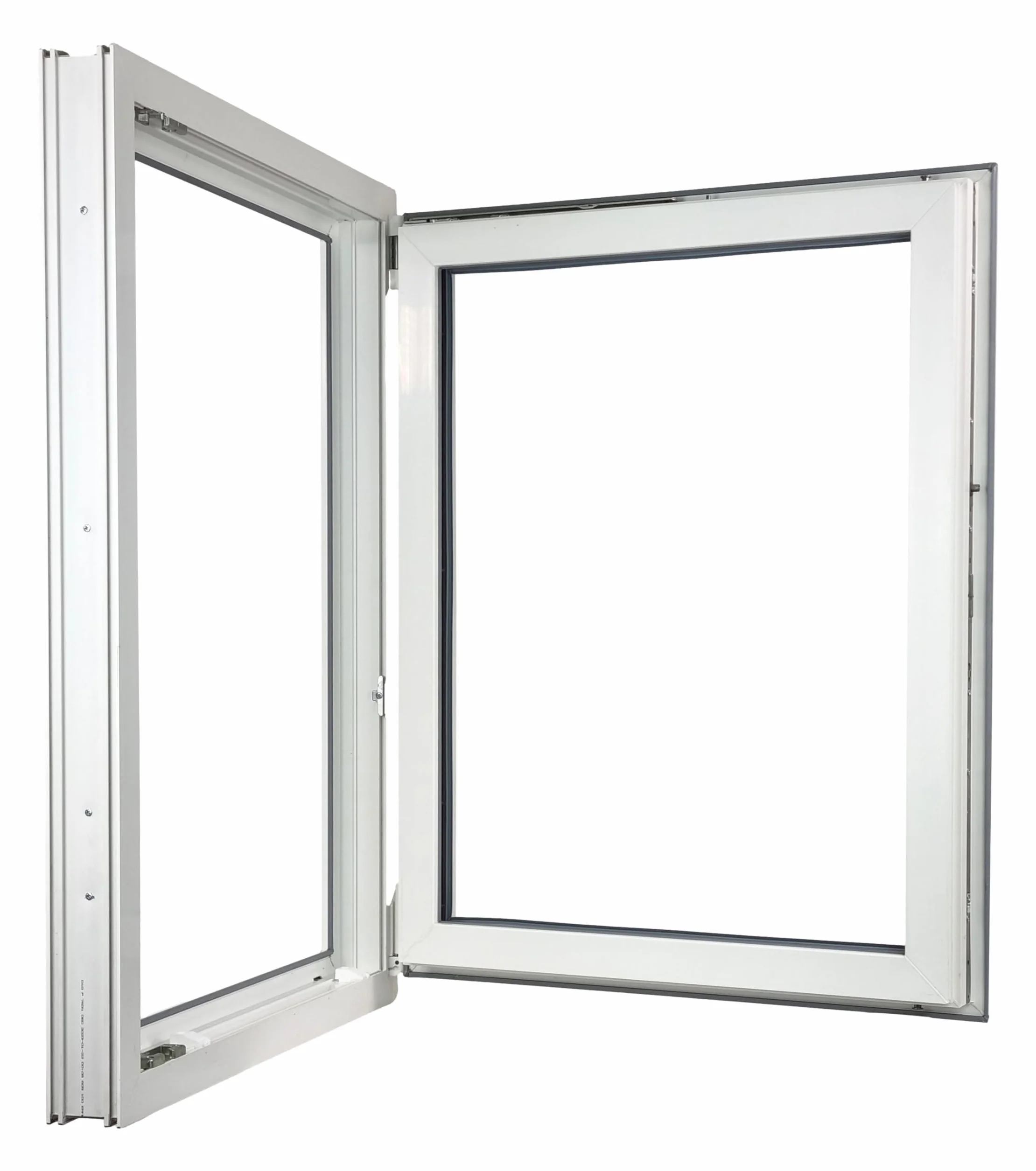 Okno PCV 500 X 700 DIN Prawe Białe | Ciepłe, energooszczędne | Mikrowentylacja