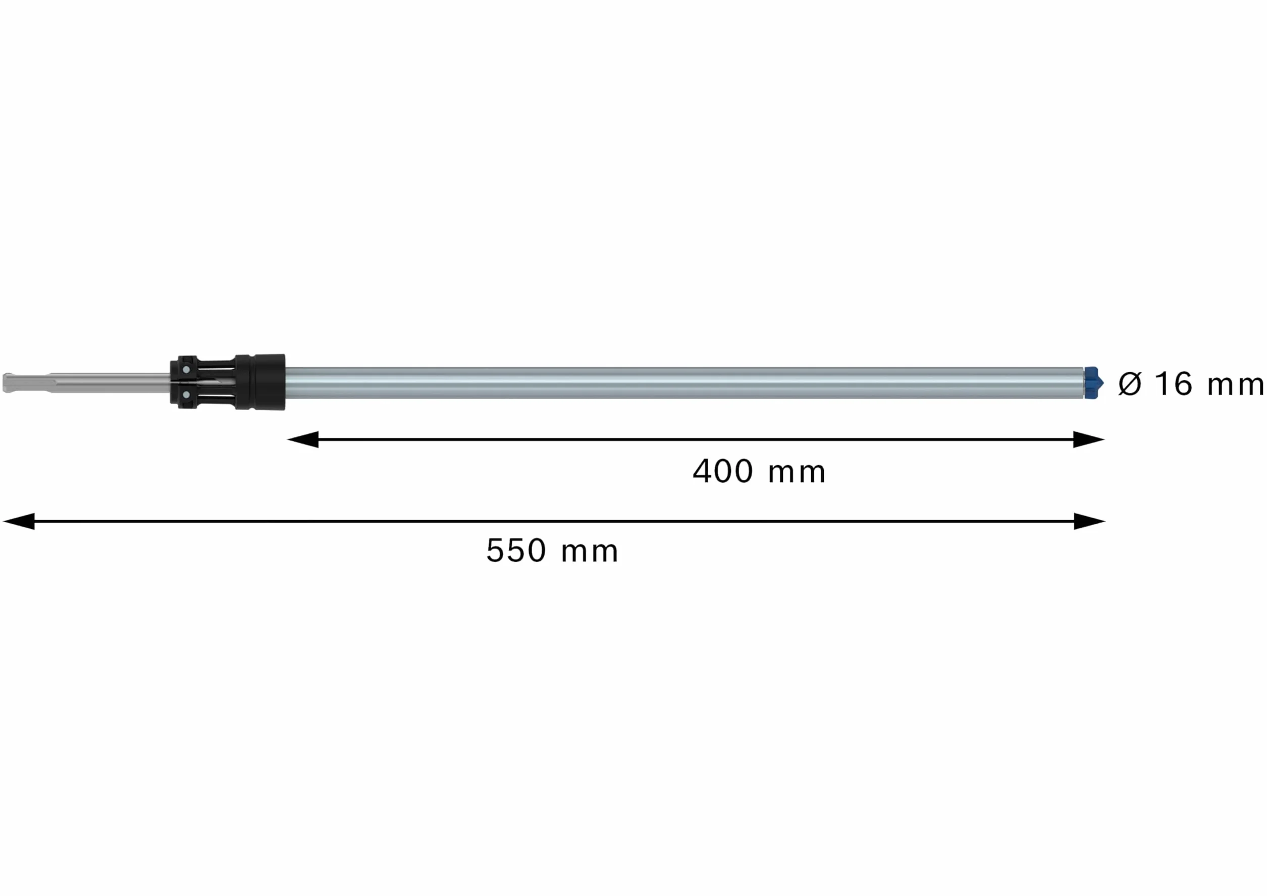 Bosch 1 x EXPERT SDS Clean plus-8X wiertło udarowe do chemicznych kotwiczeń (Ø 16,00 mm, profesjonalne akcesoria do młotowiertarki)