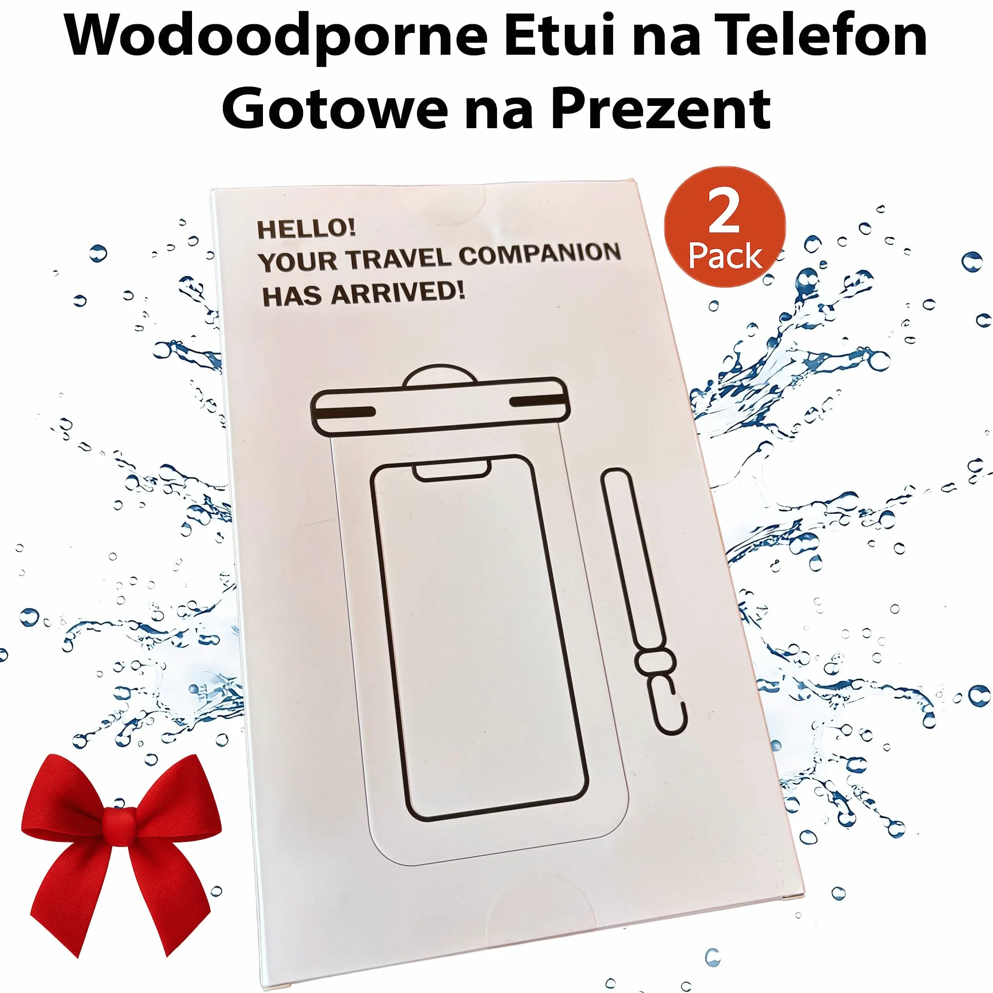 Pokrowiec Wodoodporny IPX8 na Telefon do Pływania dla iPhone 16-11 Samsung Huawei 7"