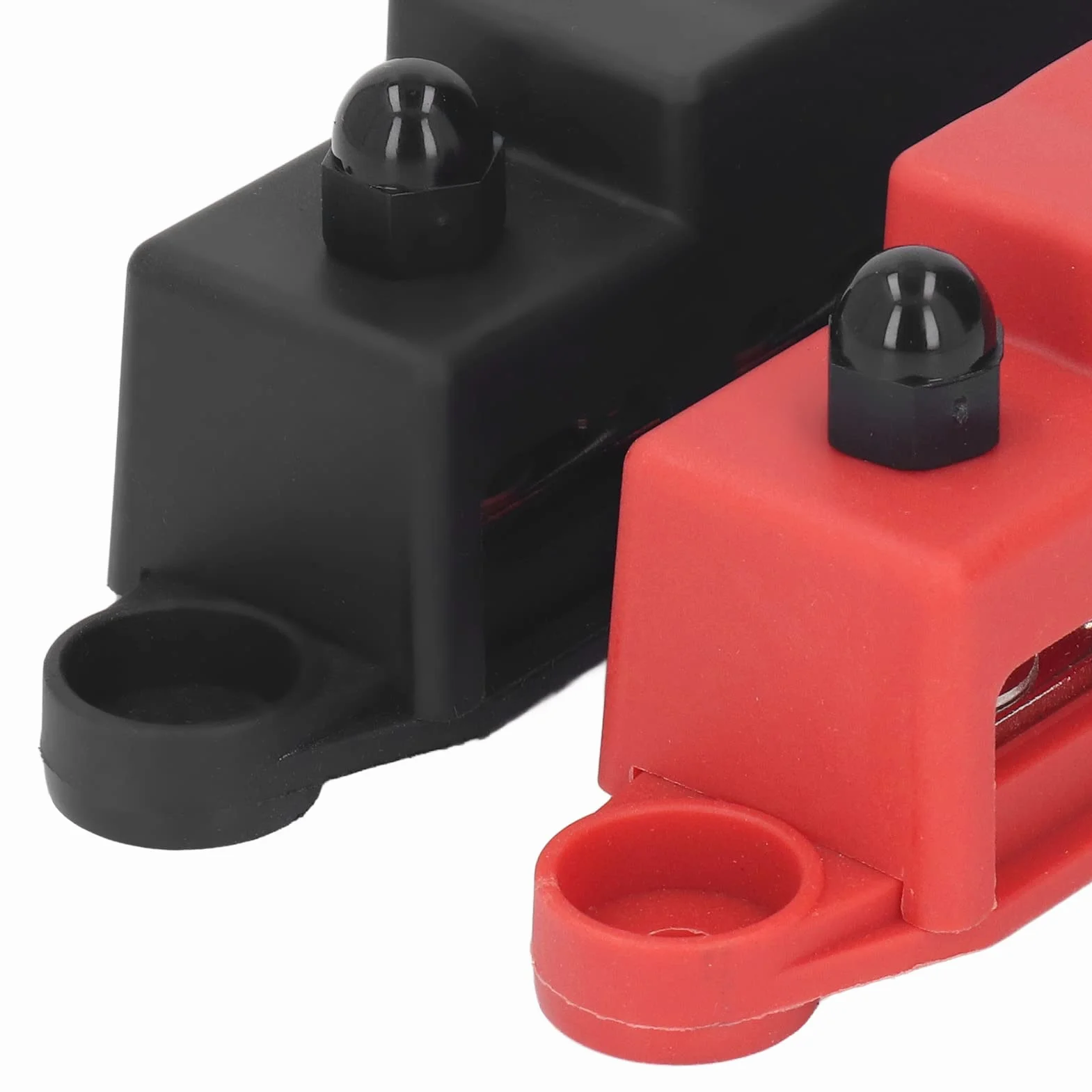 Blok Dystrybucji Zasilania Heavy Duty M8 4 Szpilki Zaciskowe Szyna Zbiorcza DC48V 250A RV Marine