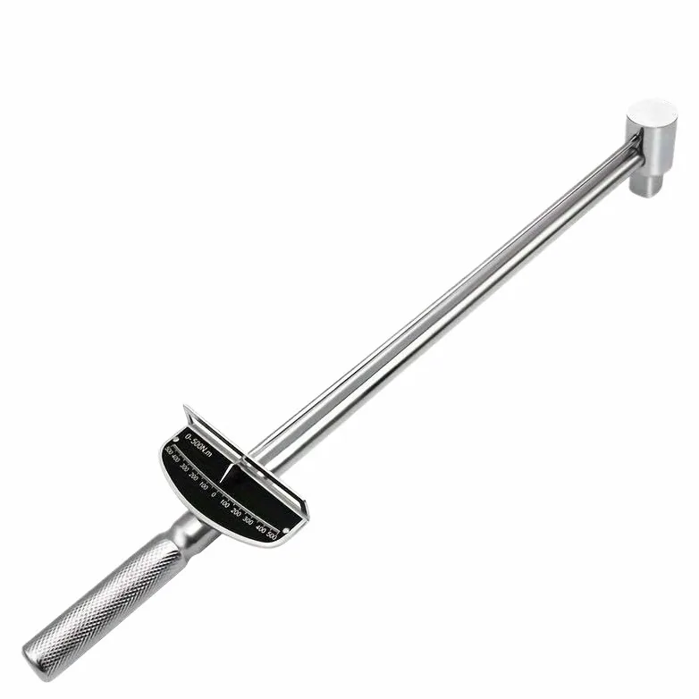 Telescopic Ratchet Klucz dynamometryczny z przezroczystą skalą metryczny calowy napęd do antypoślizgowego 300N/500N Klucze dynamometryczne(500NM 3-4)