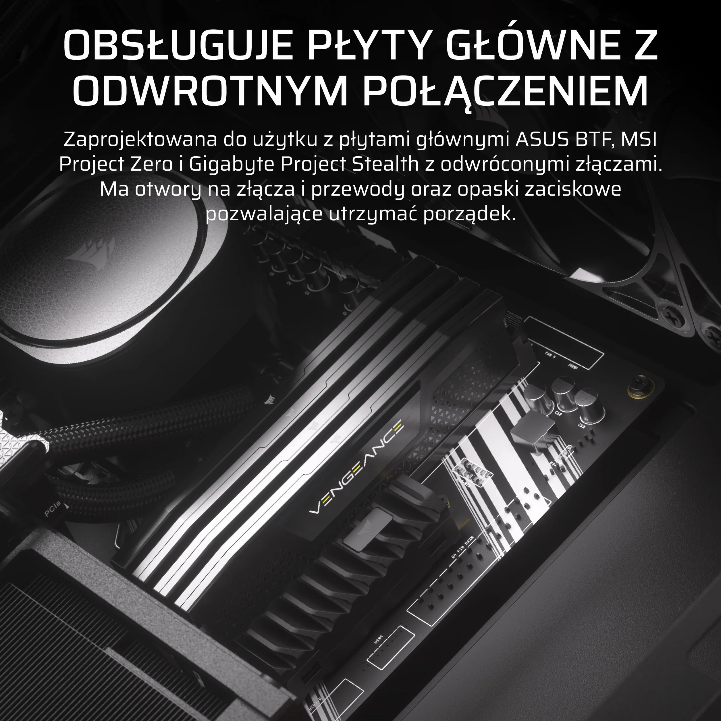 CORSAIR FRAME 4000D RS ARGB Modułowa Mid–Tower ATX Obudowa Komputerowa – Wysoki Przepływ Powietrza, 3x Wstępnie Zainstalowane Wentylatory RS ARGB, System Montażu Wentylatorów InfiniRail™ – Czarny
