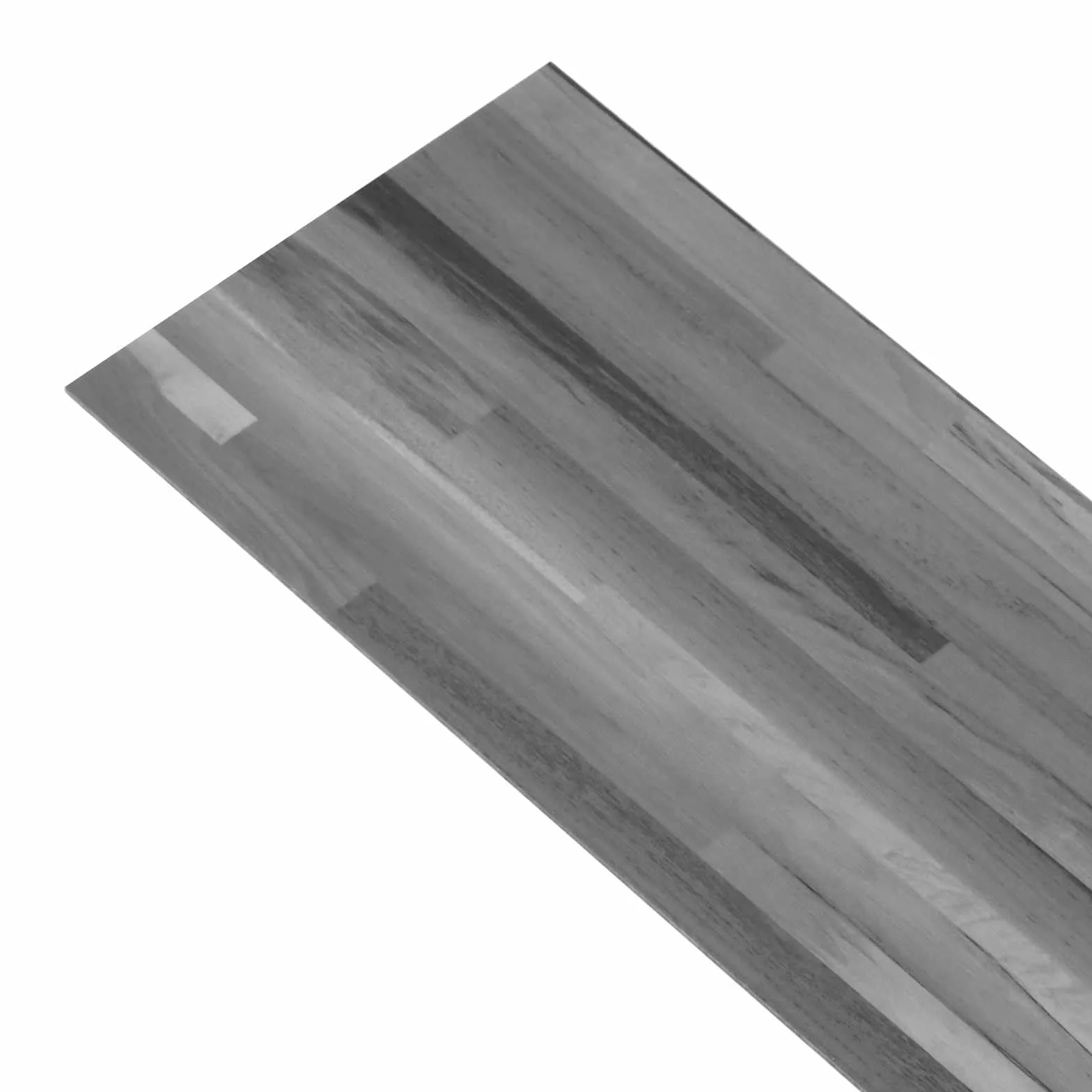 Samoprzylepne płyty podłogowe 2,51 m², 18 sztuk, PCW, kolor szary | Do wnętrz, trwałe, łatwe w montażu, łatwe do czyszczenia, prostokątne wzornictwo