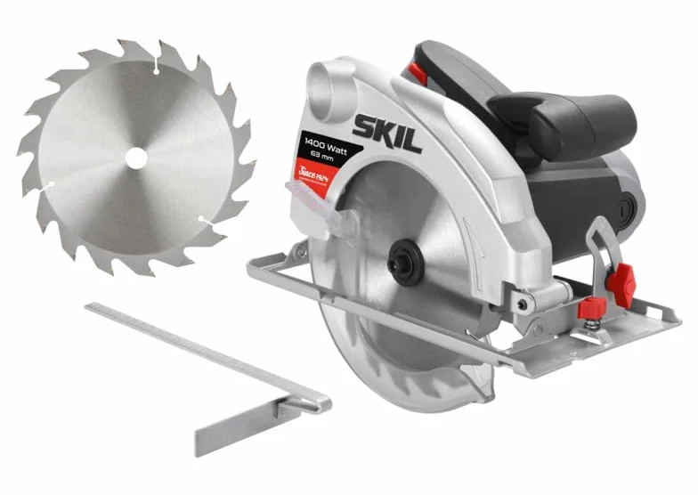 Skil 1054 AA pilarka tarczowa o mocy 1400 W (pojemność piły 63 mm, ergonomiczna Girff, uszczelnione łożyska kłowe, piła tarczowa) F0151054AA