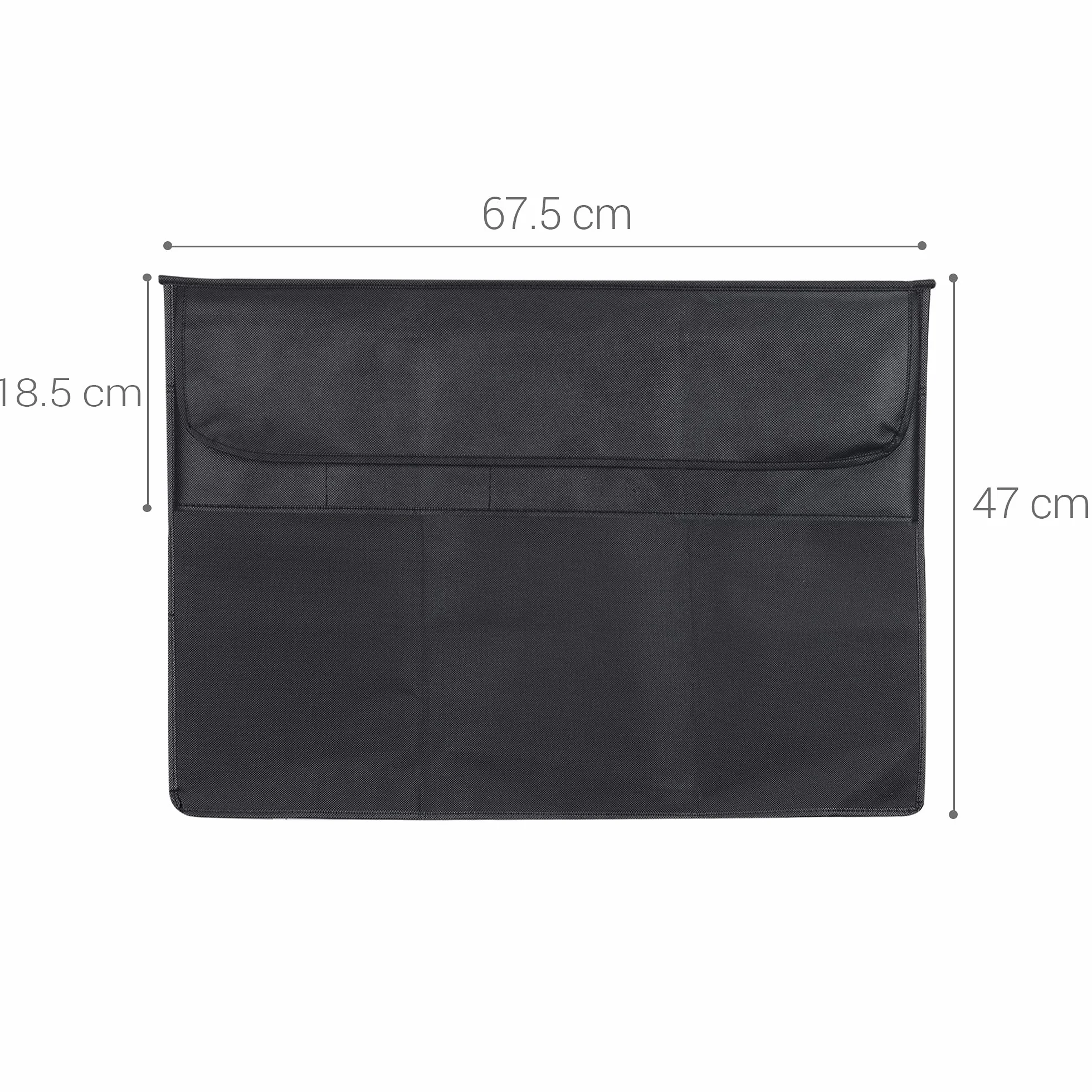 kwmobile Etui ochronne na monitor 27-28" czarne z 2 przegródkami