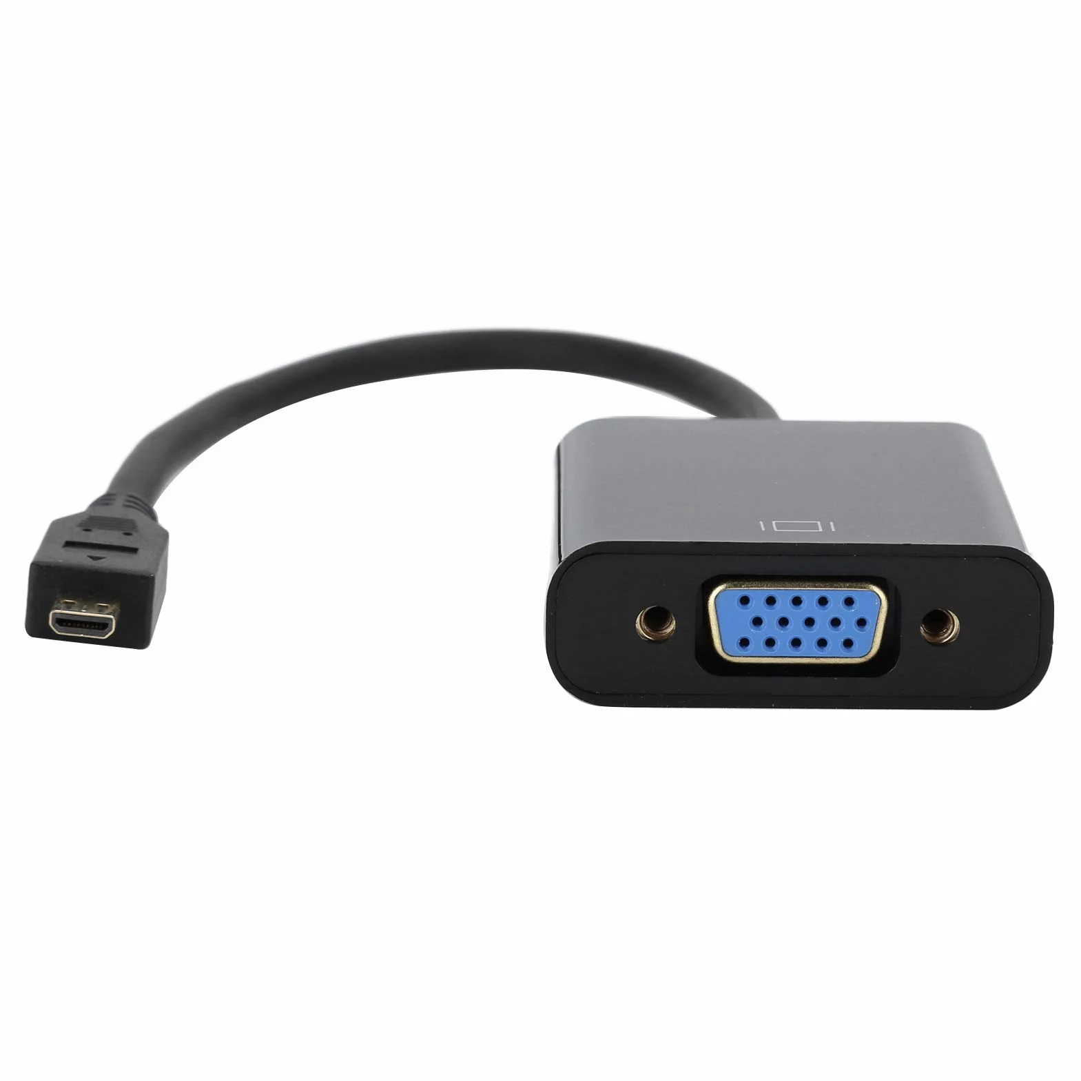 Vbestlife Konwerter wideo Micro HDMI na VGA 1080P pozłacany 24-karatowym złotem do 4B
