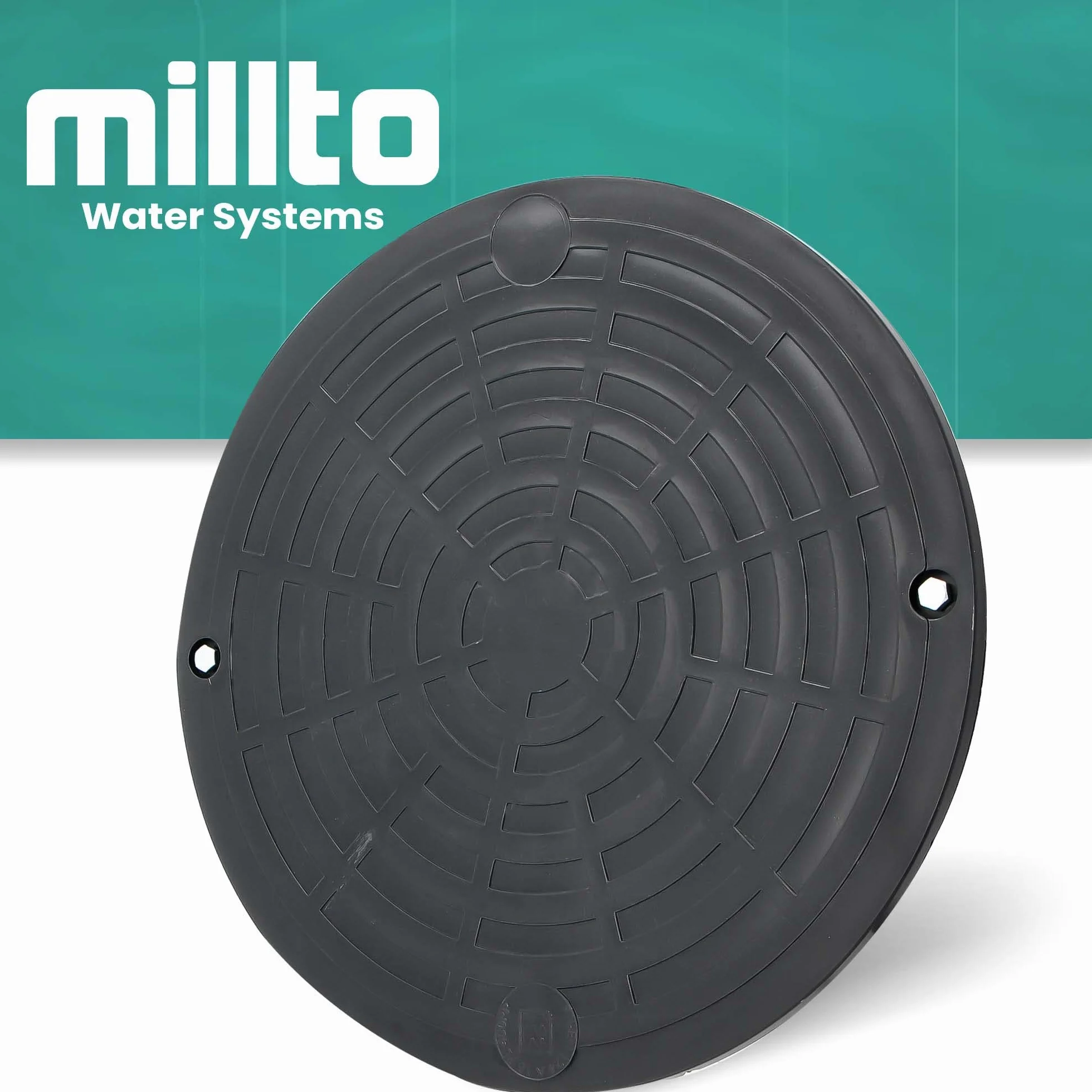 Millto™ Pokrywa Dekiel Rury Gładkiej Wznoszącej 400 PP Kanalizacyjna Właz Studni Kanalizacji A15 Studzienki Szybu Rewizyjnego