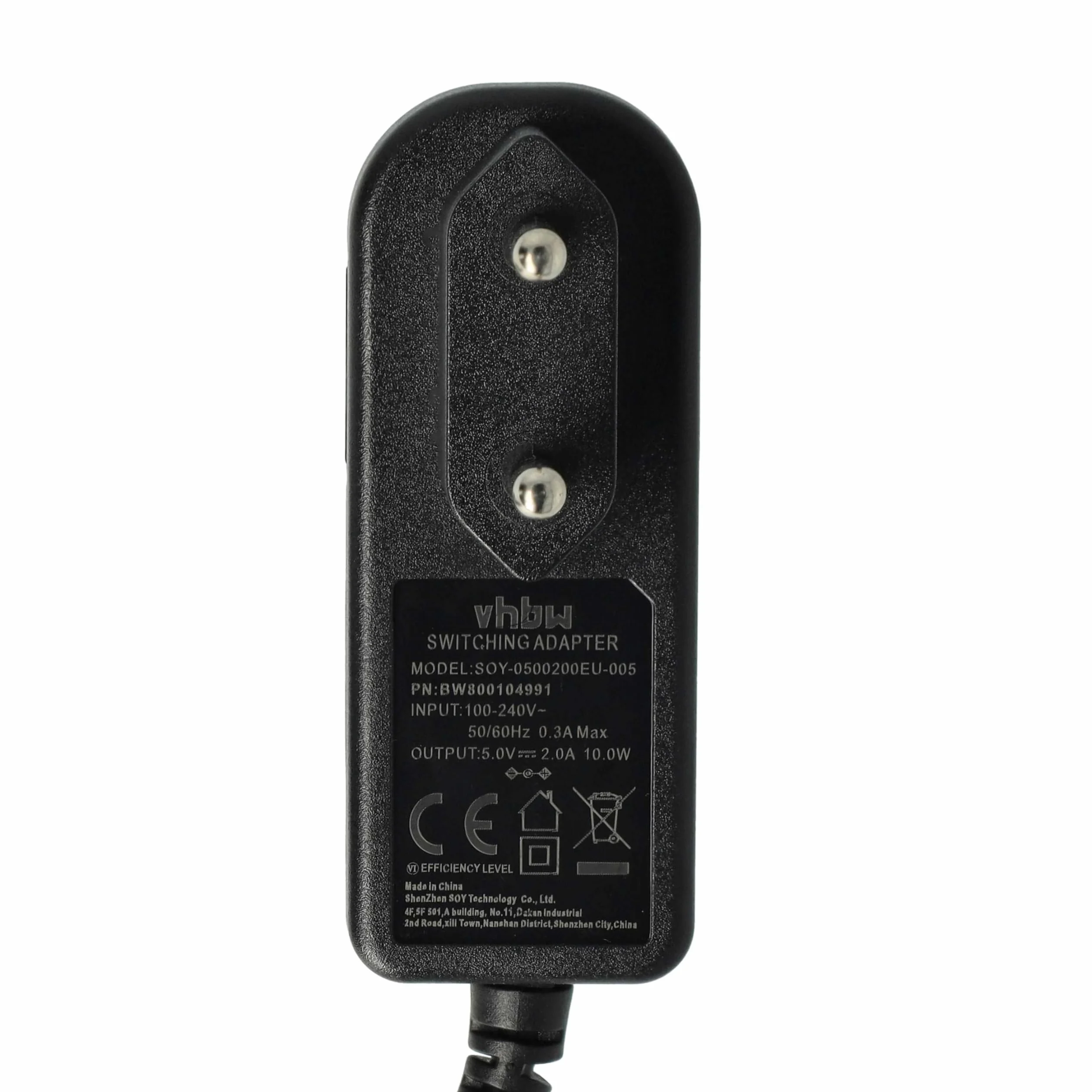 vhbw 1 x zasilacz sieciowy kompatybilny z Yealink T2x, SIP-T57W, SIP-T58V, SIP-T58A, SIP-T54W, SIP-T56A, SIP-T54S telefon stacjonarny, telefon domowy - 145 cm