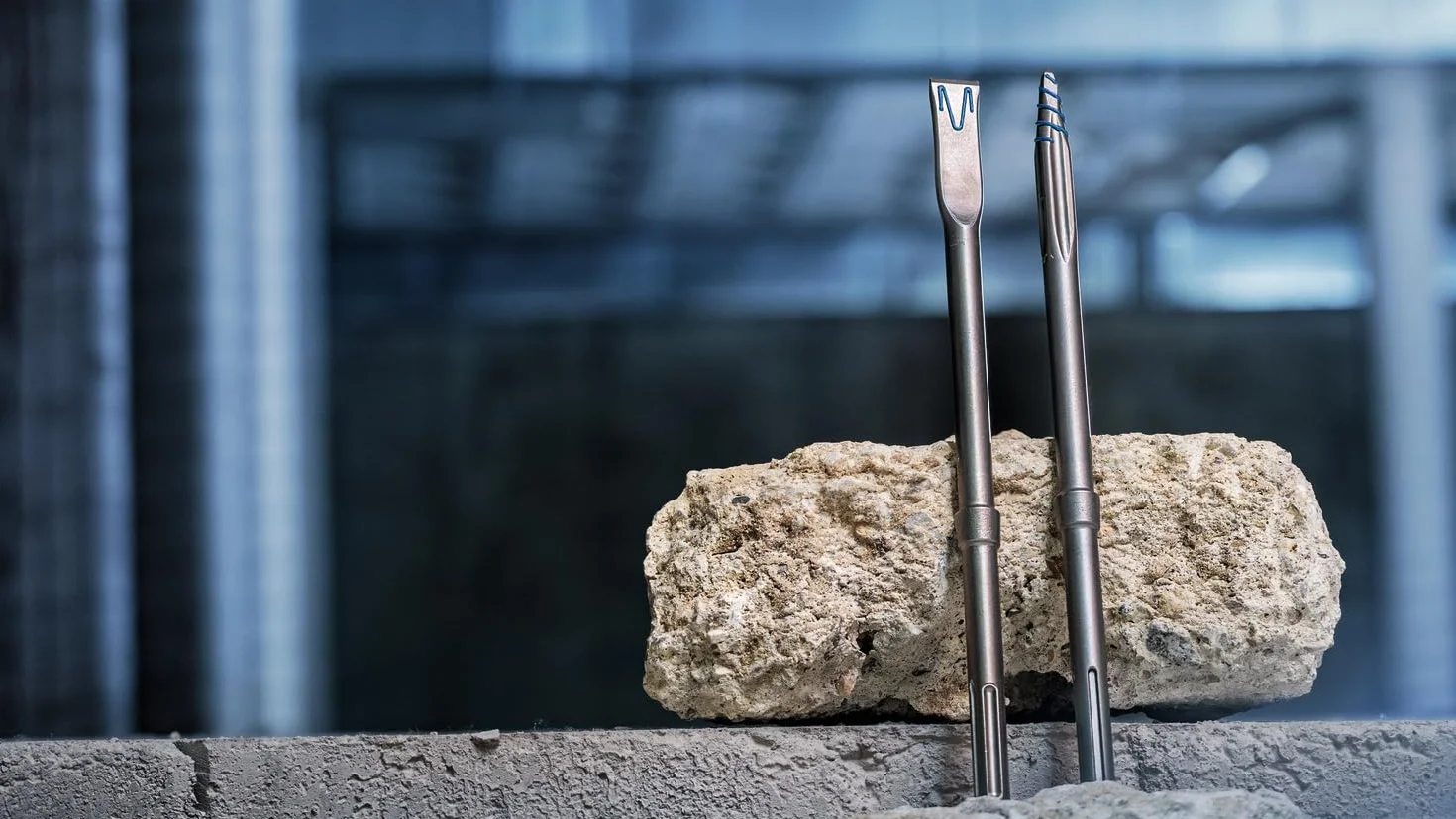 Bosch 10x Dłuto płaskie EXPERT SDS max-8C (do Beton, Cegła, Długość 400 mm, Professional Akcesoria Młot udarowo-obrotowy)