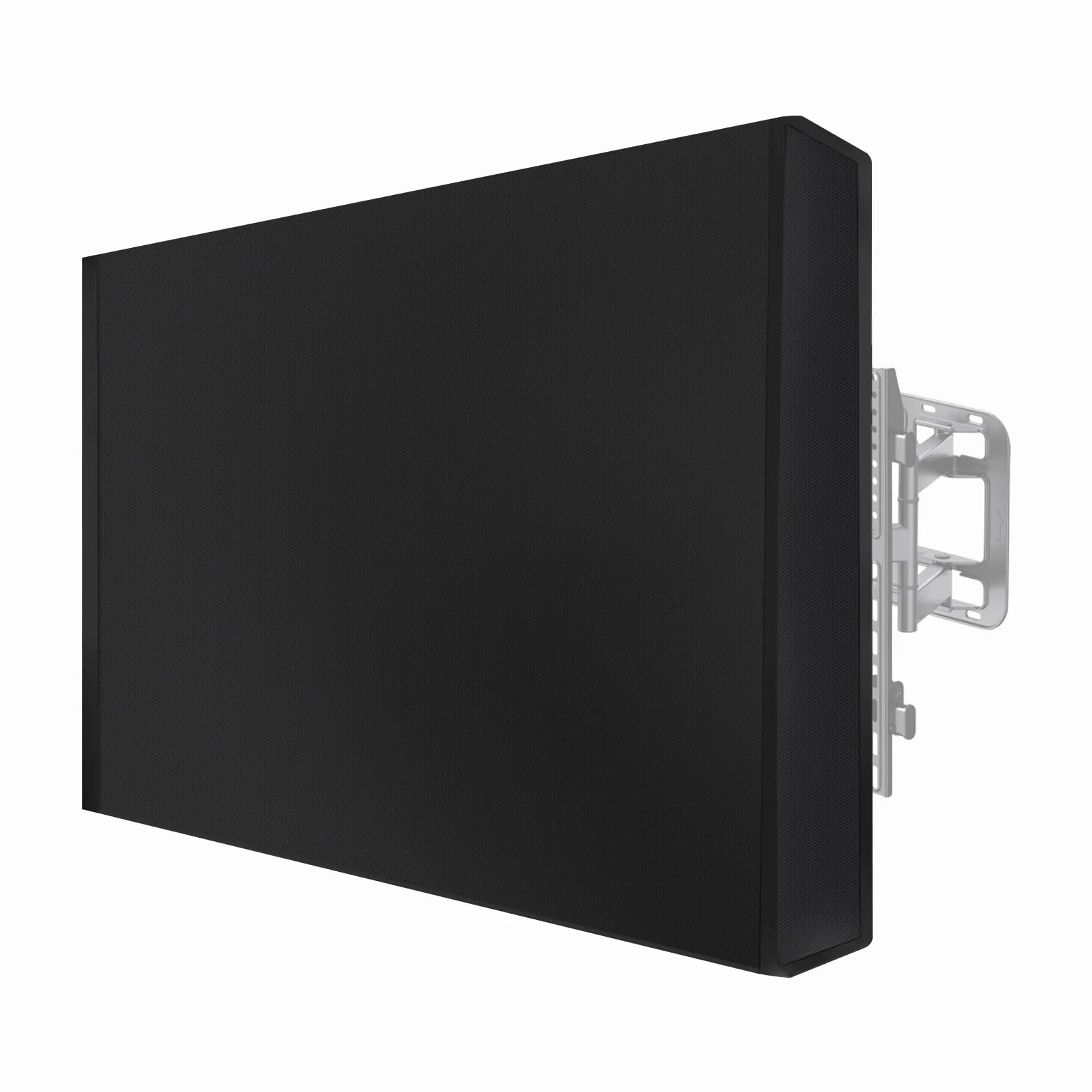 MaxAwe Osłona TV do użytku na zewnątrz, odporna na warunki atmosferyczne, uniwersalna folia ochronna na wyświetlacz o wymiarach 148 x 95 x 14 cm, odporna na warunki atmosferyczne, czarna