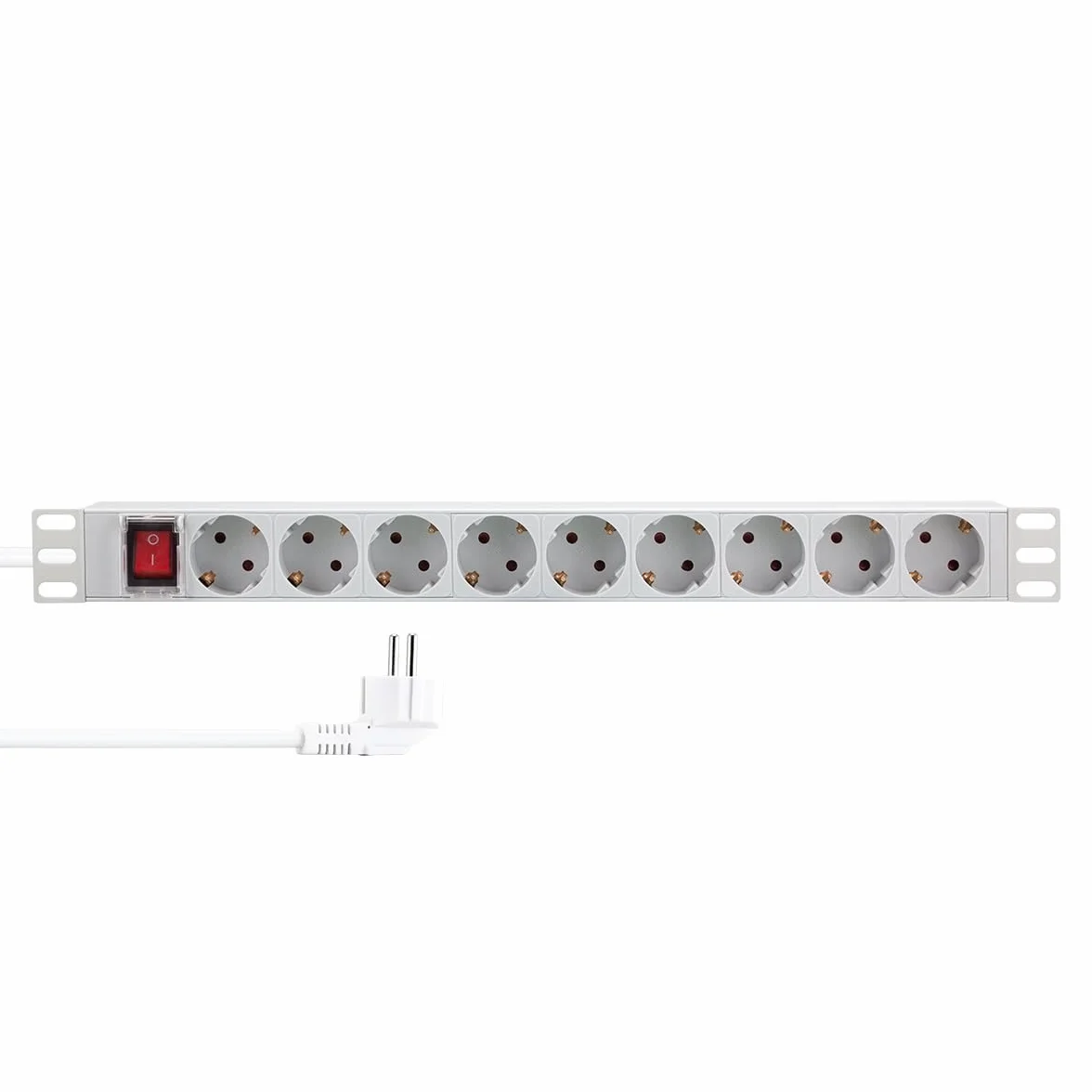 LogiLink PDU9C04-19 listwa zasilająca 9-rzędowa przesunięcie 45° IP20