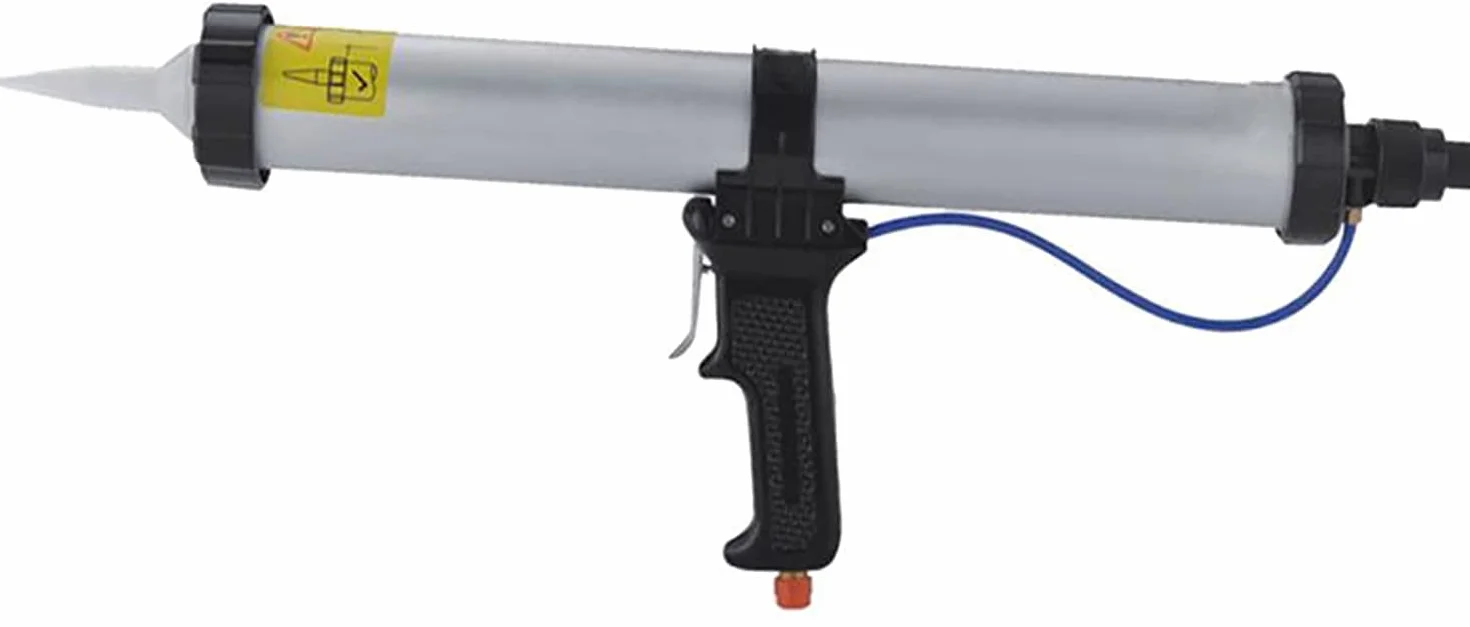 600Ml pneumatyczny pistolet do uszczelniania kiełbas, 15 cali pneumatyczny pistolet pneumatyczny do gumy narzędzie do aplikatora uszczelniacza pistolet do uszczelniacza silikonowego