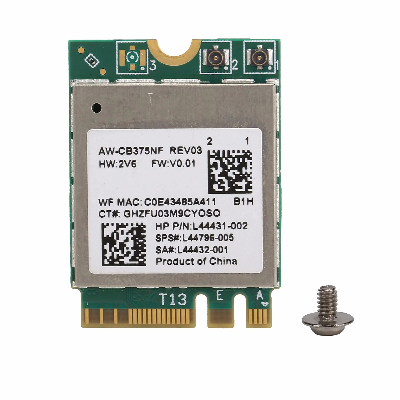 Karta Sieci Bezprzewodowej M.2 NGFF RTL8822CE 2.4/5.0GHz Bluetooth 5.0 802.11a/b/g/n/ac
