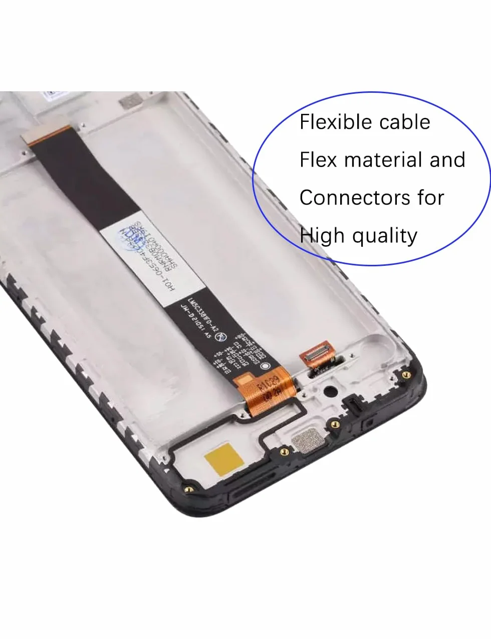 Zamiennik oryginalnego wyświetlacza do Xiaomi Redmi 9a 9c LCD, do Redmi 10a, ekran dotykowy digitizer, zestaw części naprawczych (czarny z ramką, nie pasuje do 9C NFC / 9AT)