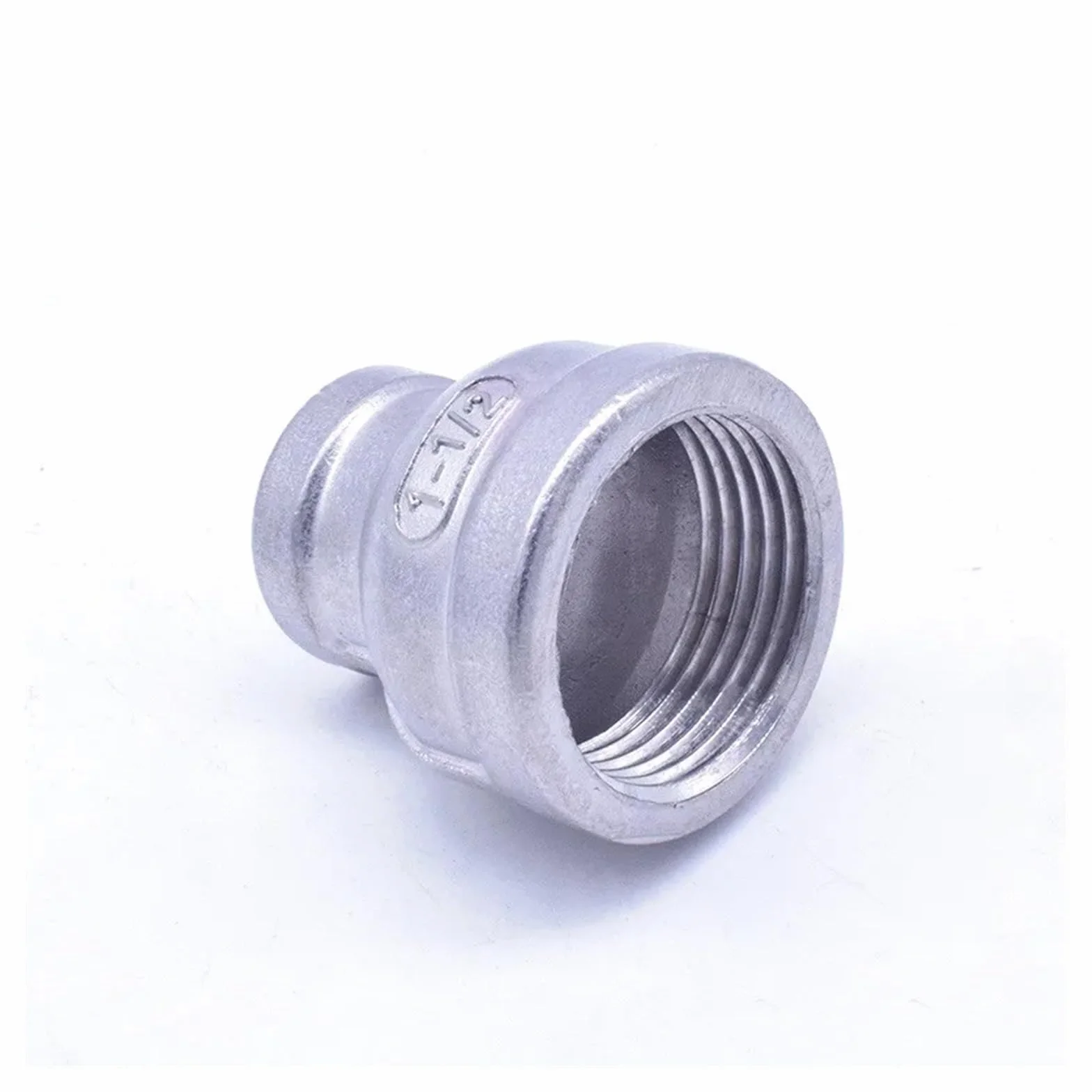 Adaptery do przyłączy rurowych 304 Stal nierdzewna 1/8" 1/4" 3/8" 1/2" 3/4" 1" 1-1/4" 1-1/2" BSP Gwint żeński na żeński Redukcja 3 L Złącze do rur Adapter 1 sztuka(DN40 to DN32)