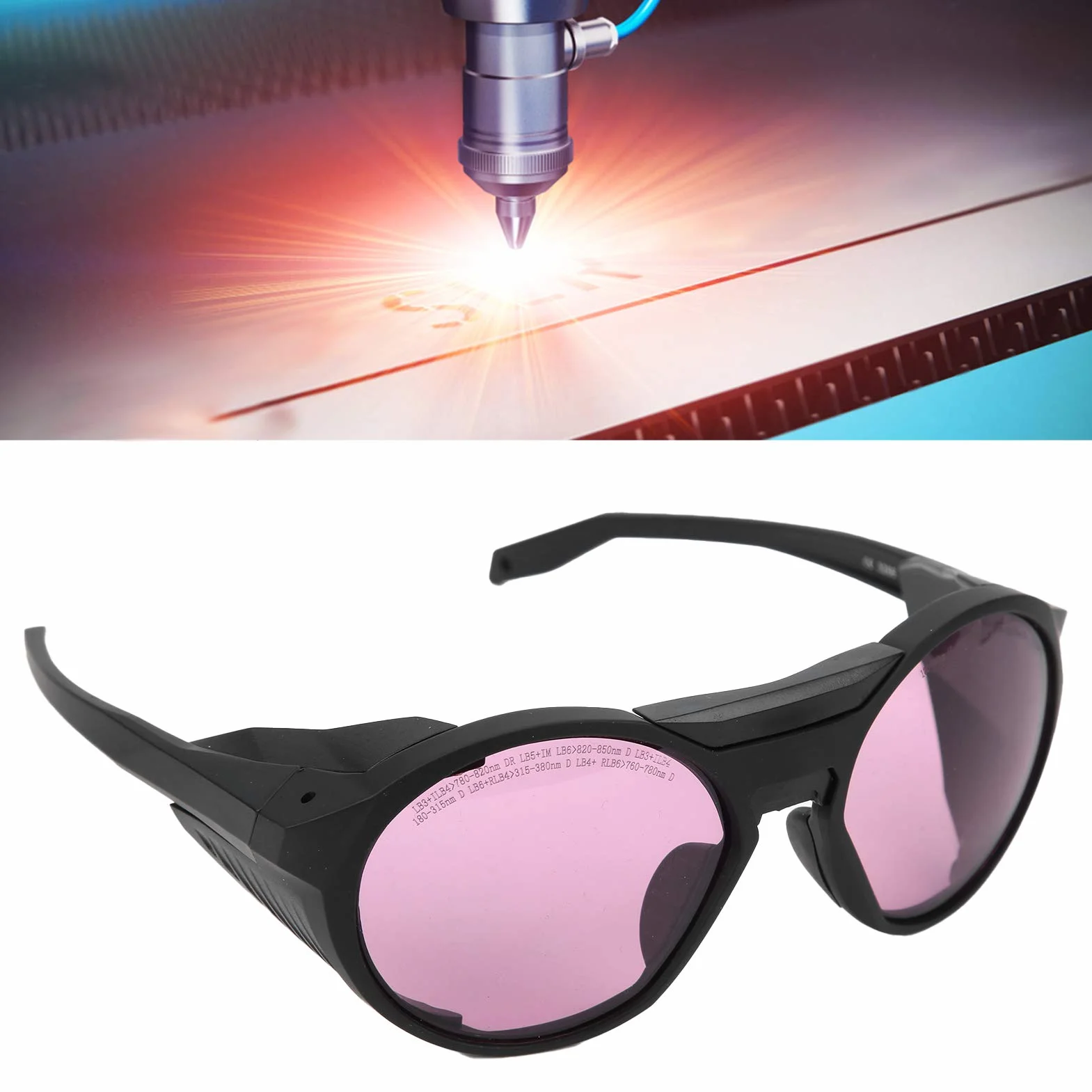 Półprzewodnikowe okulary ochronne do długości fali 180-380nm 760-850nm