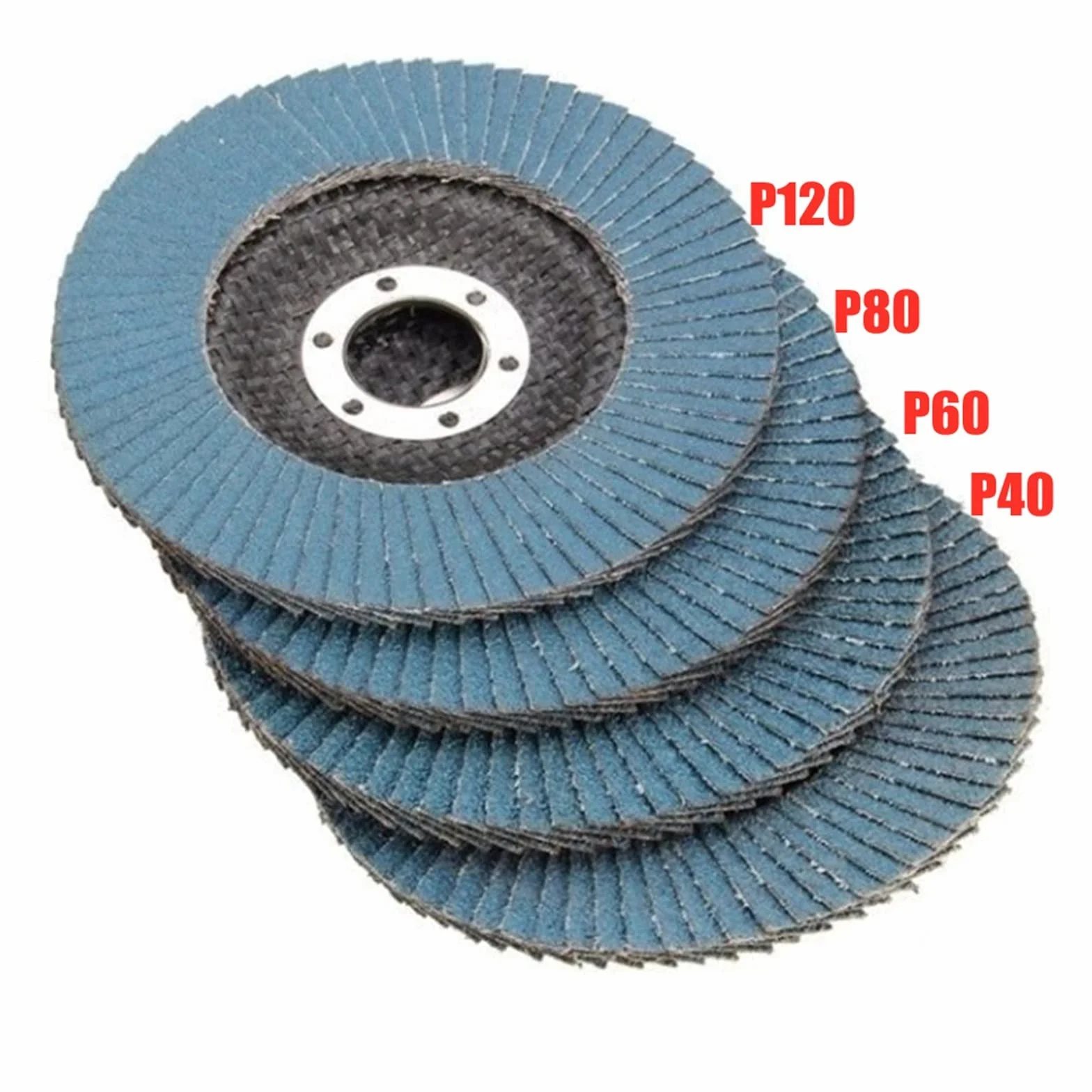 Tarcze szlifierskie Podkładki, tarcza szlifierska, 5 szt. 115/125 mm Tarcza szlifierska Podkładka ścierna Tarcza listkowa 40/60/80/120 Ściernice ścierne do szlifierki kątowej Polerowanie metalu (kolor