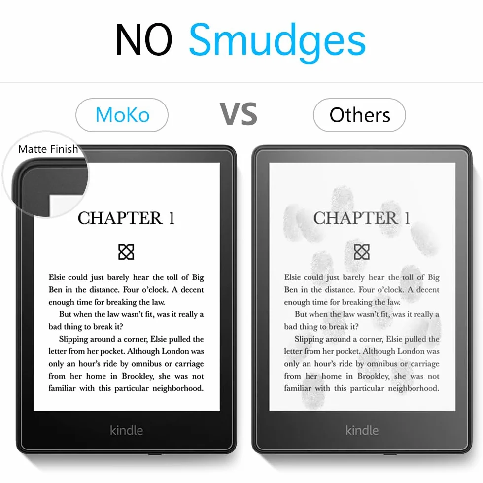 MoKo 3-Pack Screen Protector for 6.8" Kindle Paperwhite 2021 11th Generation & Signature Edition, Anti-Glare Matte PET Film