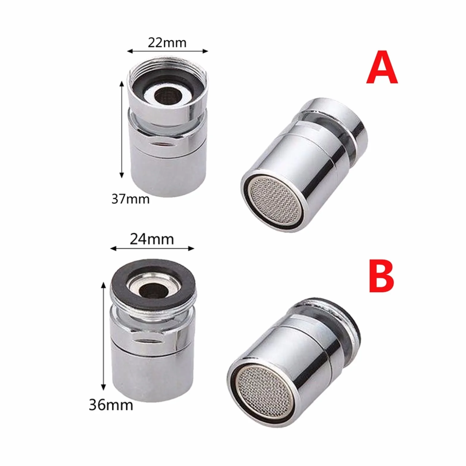 Perlator do kranu Adapter do kranu Aerator do kranu 1 szt. Aerator do kranu, oszczędzająca wodę dysza do kranu Opryskiwacz z kranu Elastyczny stopień Aerator Wylot Obrotowa głowica kranowa Bateria zle